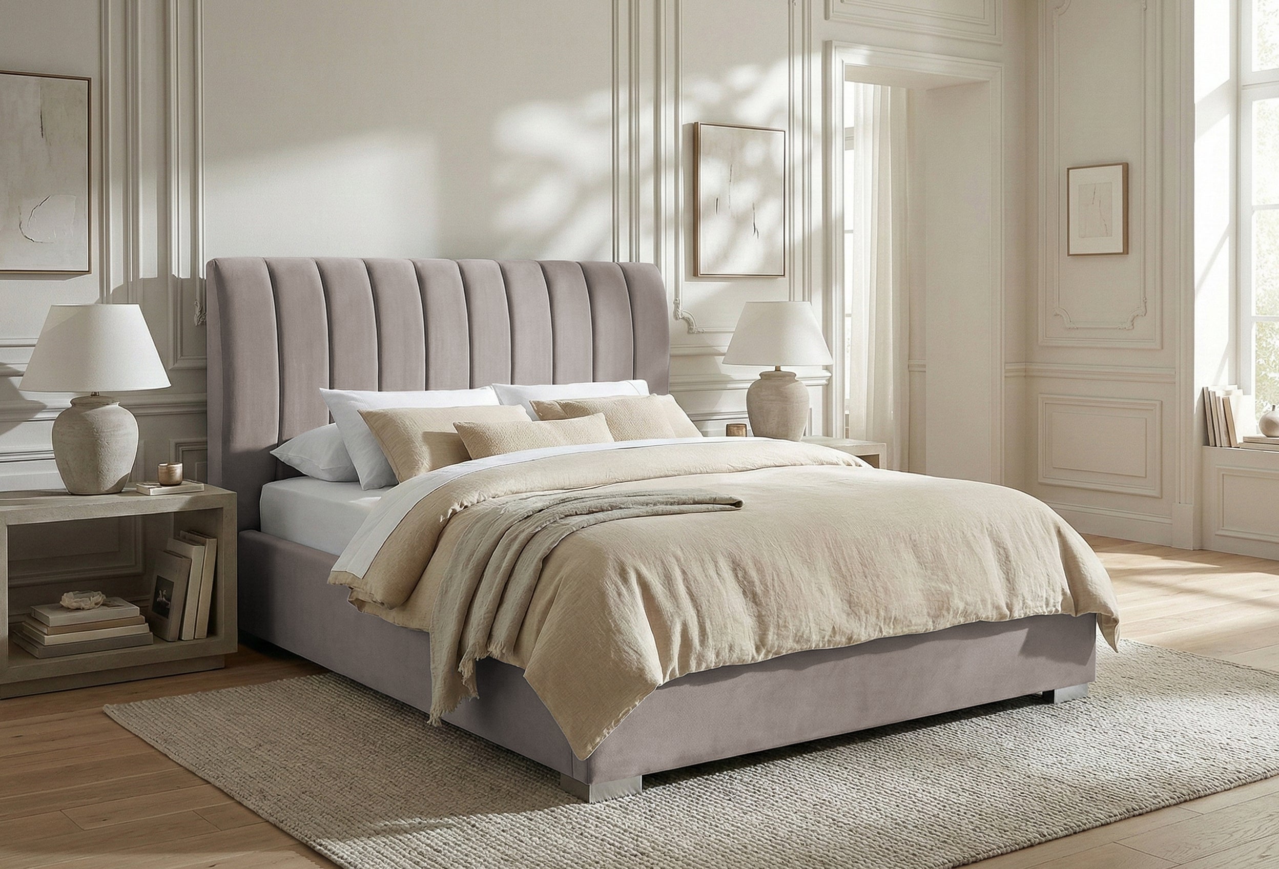 Pat Tapitat Santiago, cu Lada Rabatabil, Prestigehome.ro, Prestige, #Color_swing-bej