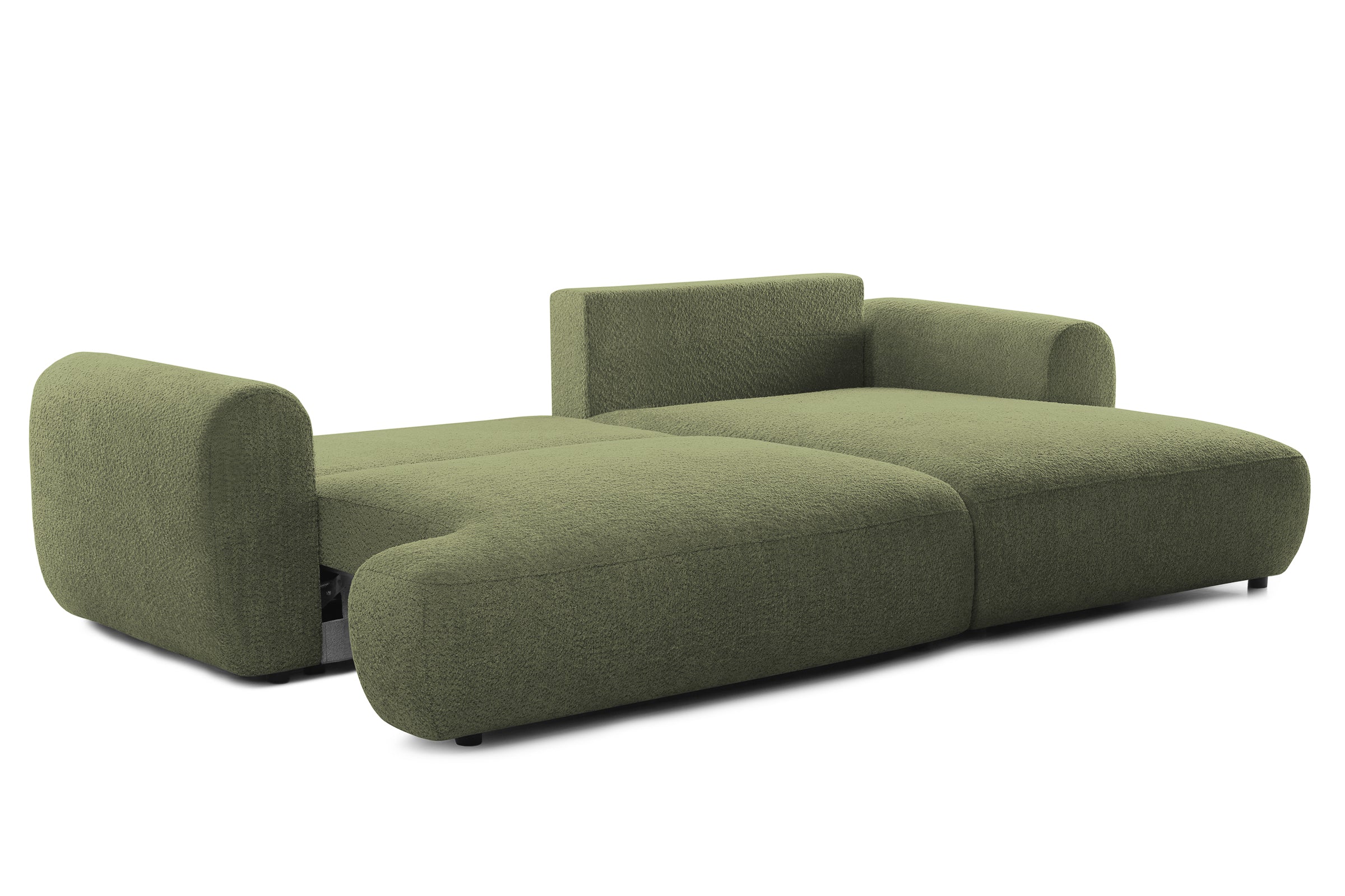 Colțar Extensibil 3 locuri NOA, cu ladă de depozitare, 270x155x80 cm, #color_Verde-Anthology