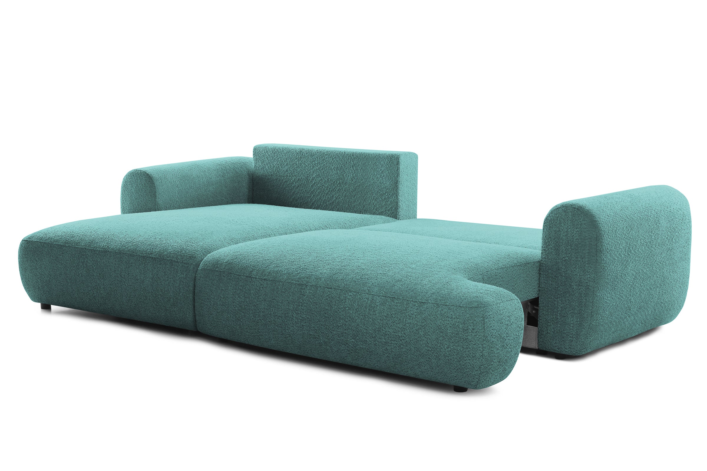 Colțar Extensibil 3 locuri NOA, cu ladă de depozitare, 270x155x80 cm, #color_Albastru-Anthology