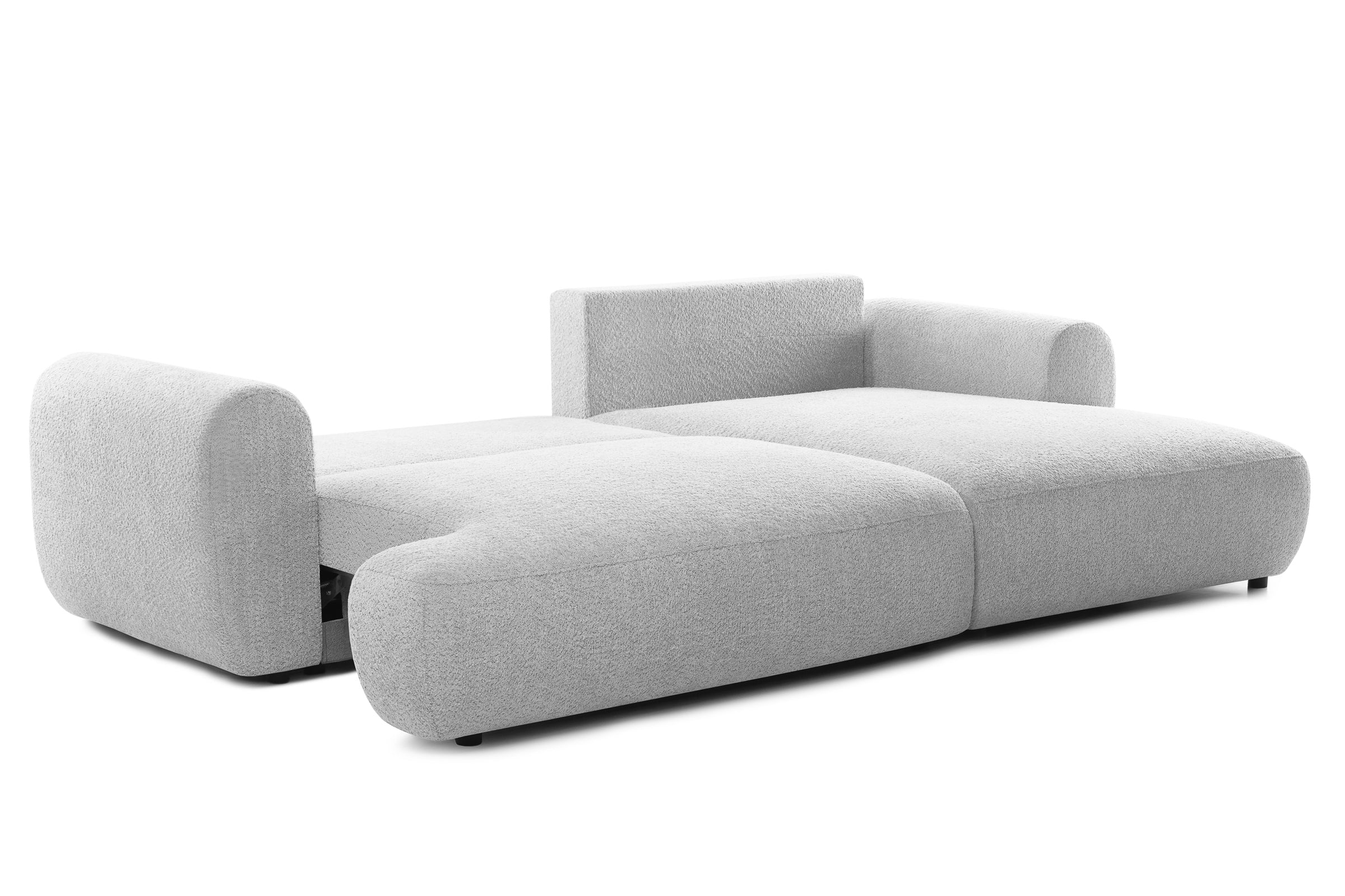Colțar Extensibil 3 locuri NOA, cu ladă de depozitare, 270x155x80 cm, #color_Gri-Argintiu-Anthology