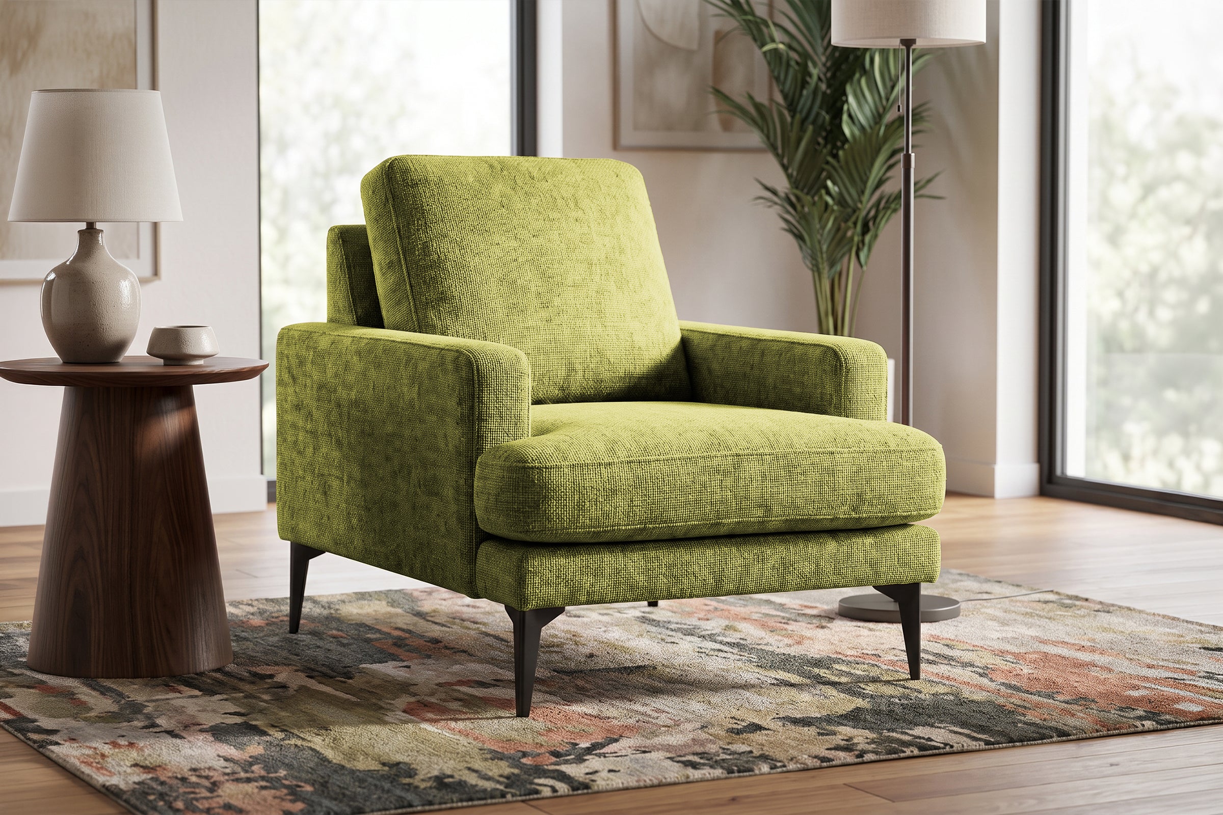 Colțar Fix AZURRO, cu ladă de depozitare, 280x90/180x85 cm - Prestigehome.ro - Colțar - Prestige #color_Verde-Olive-Mystery