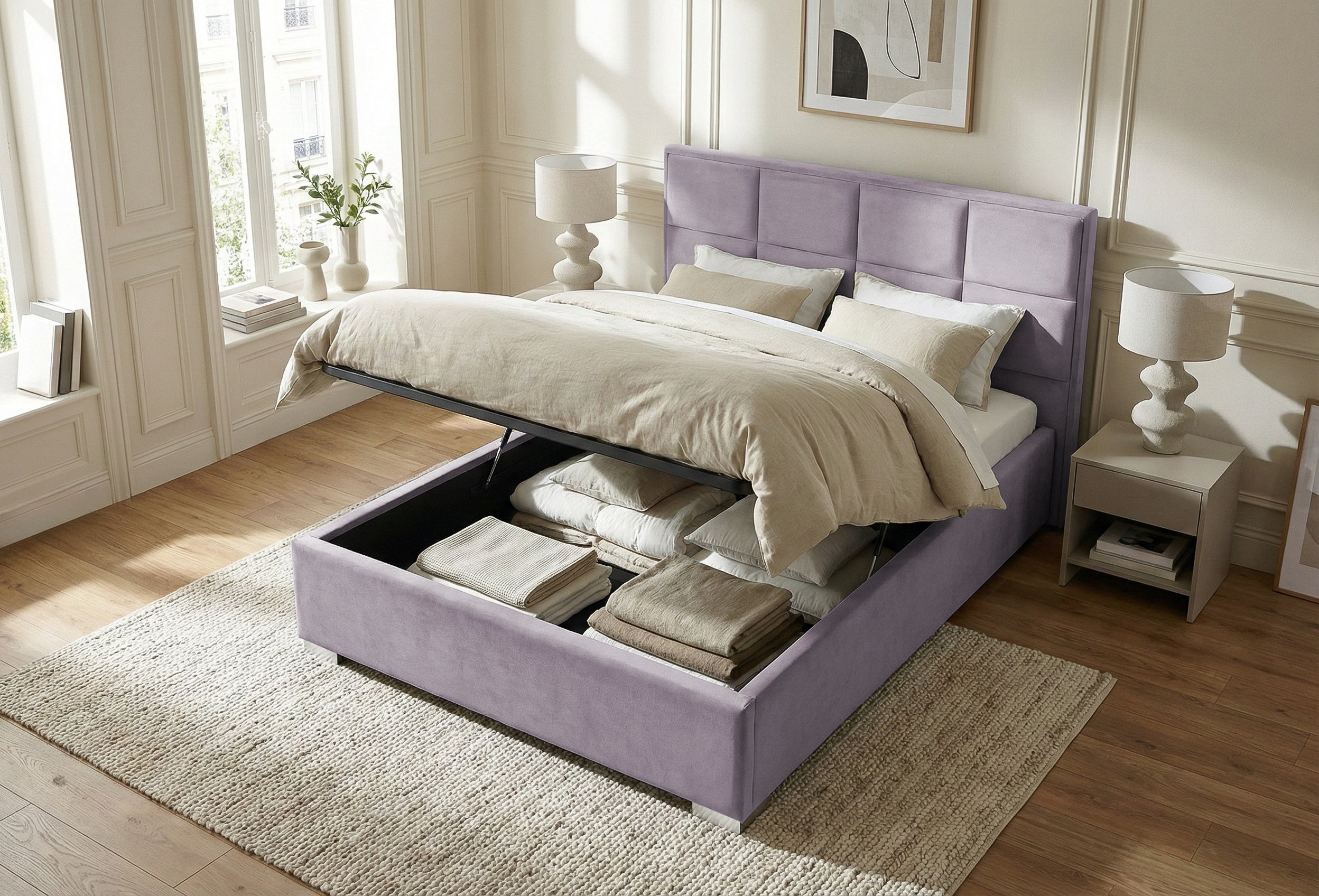 Pat Tapitat Melbourne, cu Lada Rabatabil, Prestigehome.ro, Prestige, #color_swing-violet