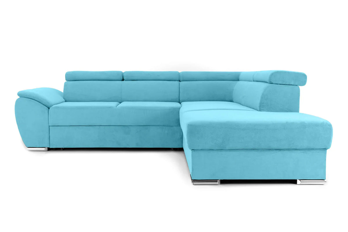 Colțar Extensibil CUBA, cu tetiere reglabile, variante stânga/dreapta 266x232x80 cm