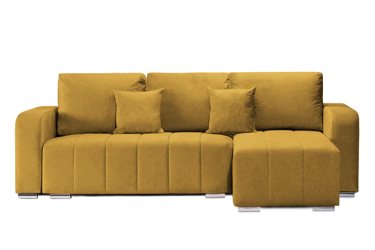 Colțar Extensibil DIEGO, cu lada depozitare, sezlong interschimbabil, 230x190x93cm, Prestigehome.ro, #color_Galben-Olive-Whisper