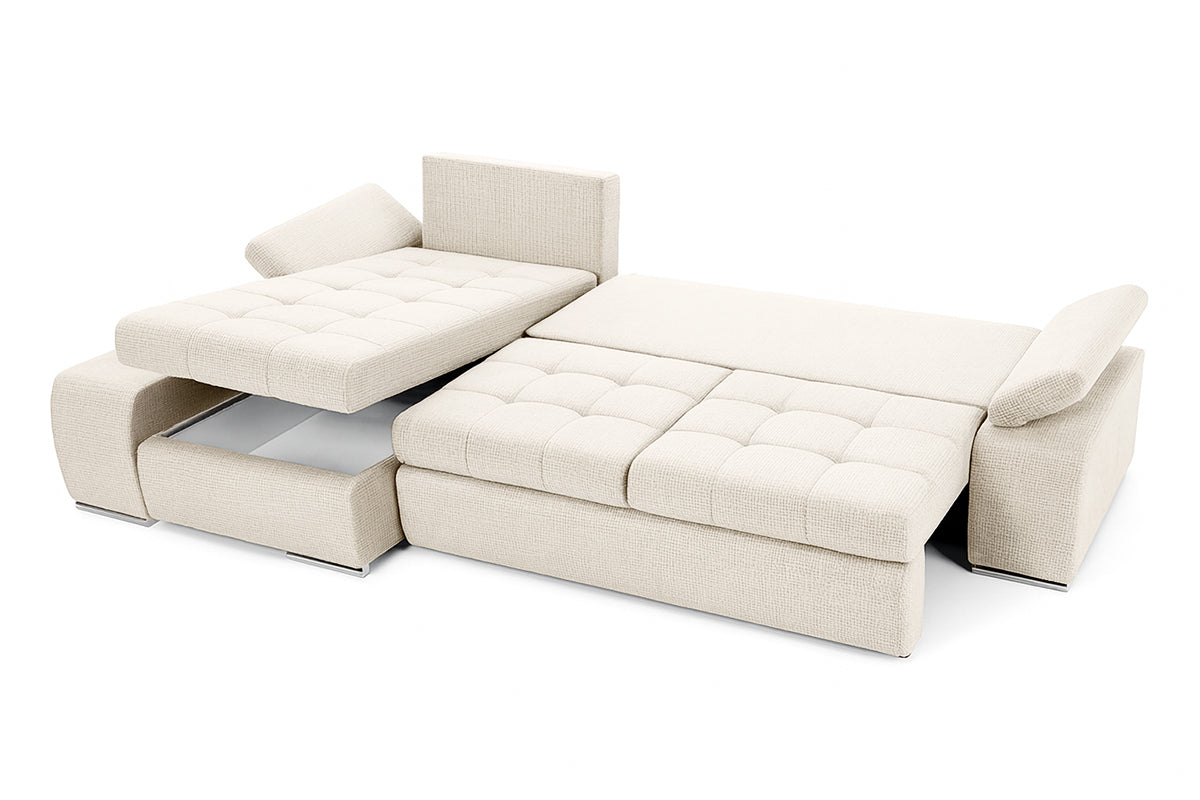 Colțar extensibil Venezia cu 2 lăzi de depozitare și design modern