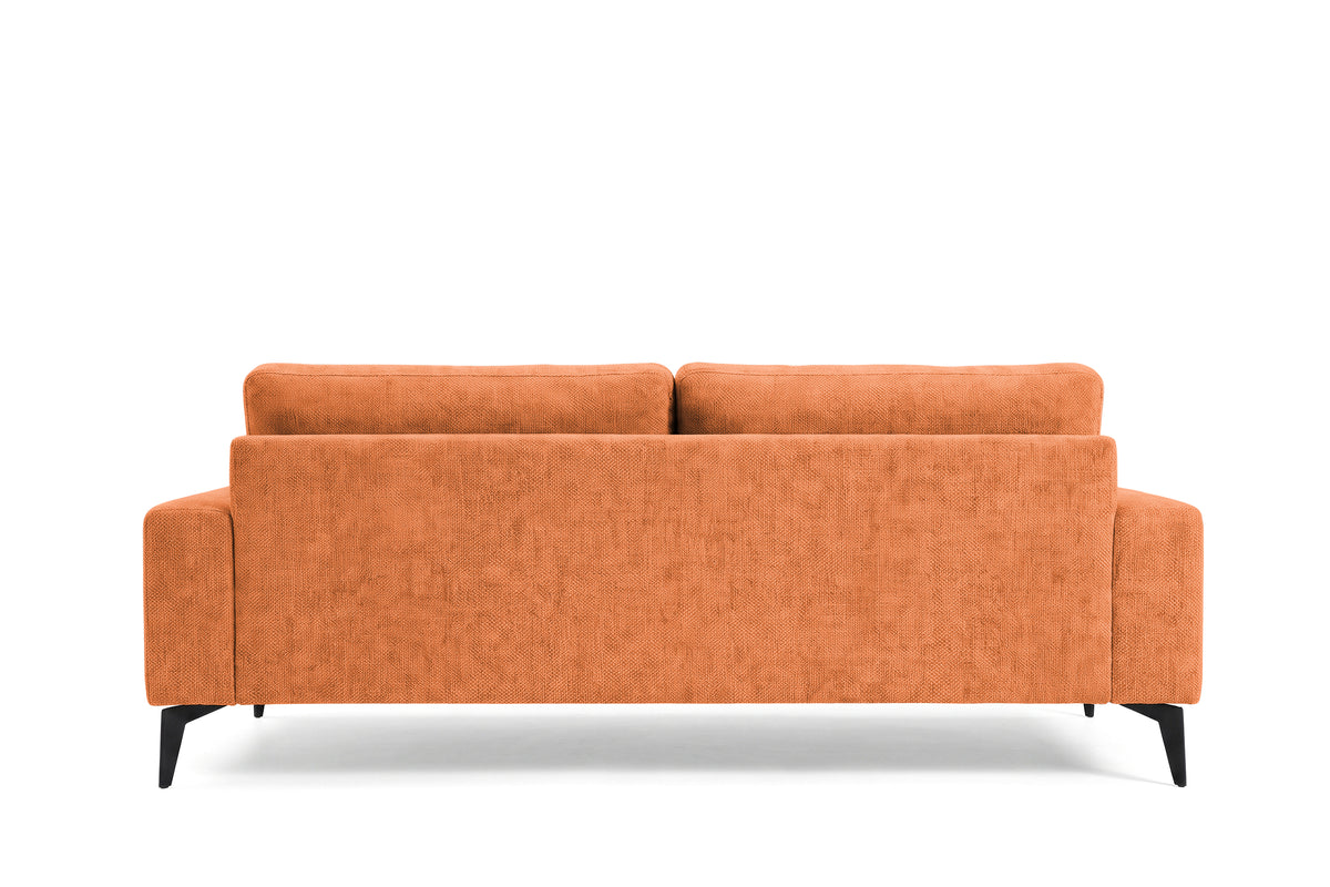 Colțar Fix AZURRO, cu ladă de depozitare, 280x90/180x85 cm - Prestigehome.ro - Colțar - Prestige #color_Portocaliu-Mystery