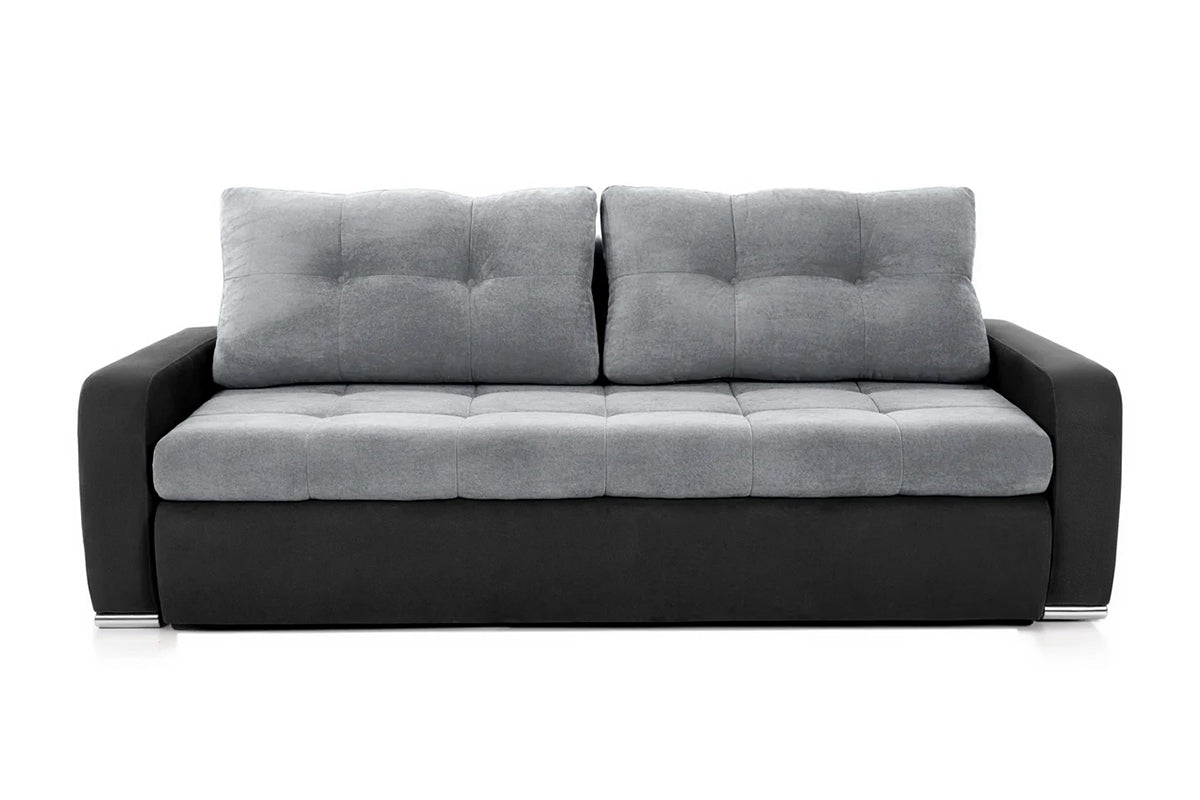 Canapea Extensibilă 3 locuri  VENETIA, cu ladă de depozitare, 220x100x90 cm, #color_Gri-Deschis-Gri-Inchis-Enjoy