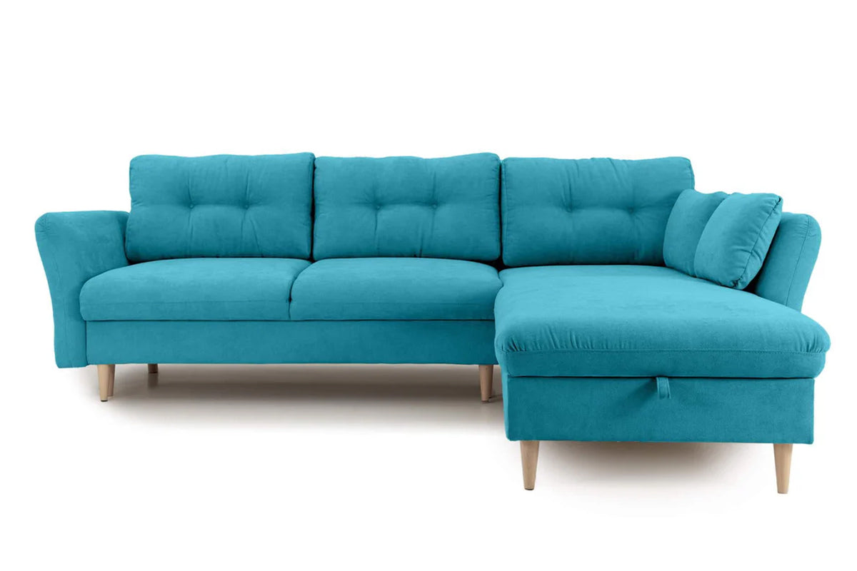 Colțar Extensibil STOCHOLM, cu ladă de depozitare, variante stânga/dreapta 270x210x90 cm