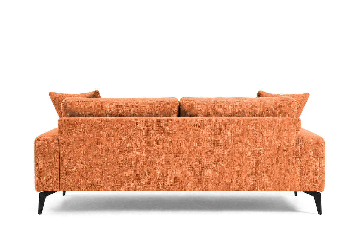 Colțar Fix AZURRO, cu ladă de depozitare, 280x90/180x85 cm - Prestigehome.ro - Colțar - Prestige #color_Portocaliu-Mystery