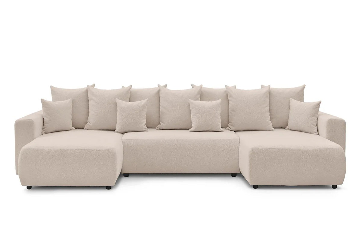 Coltar Extensibil, in forma de U, LIVIGNO, cu lada de depozitare, 347x154x80 cm