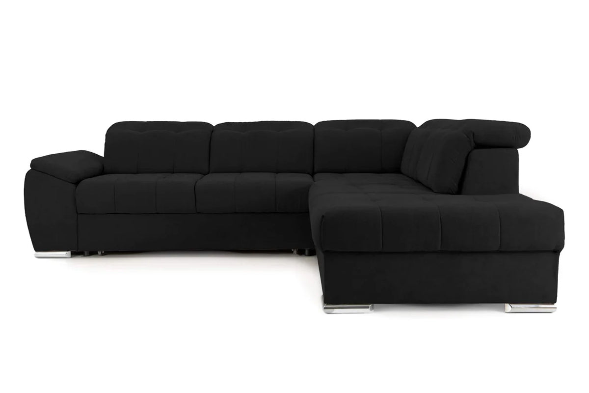 Colțar Extensibil ENZO, cu tetiere, variante stânga/dreapta, 255x220x100 cm