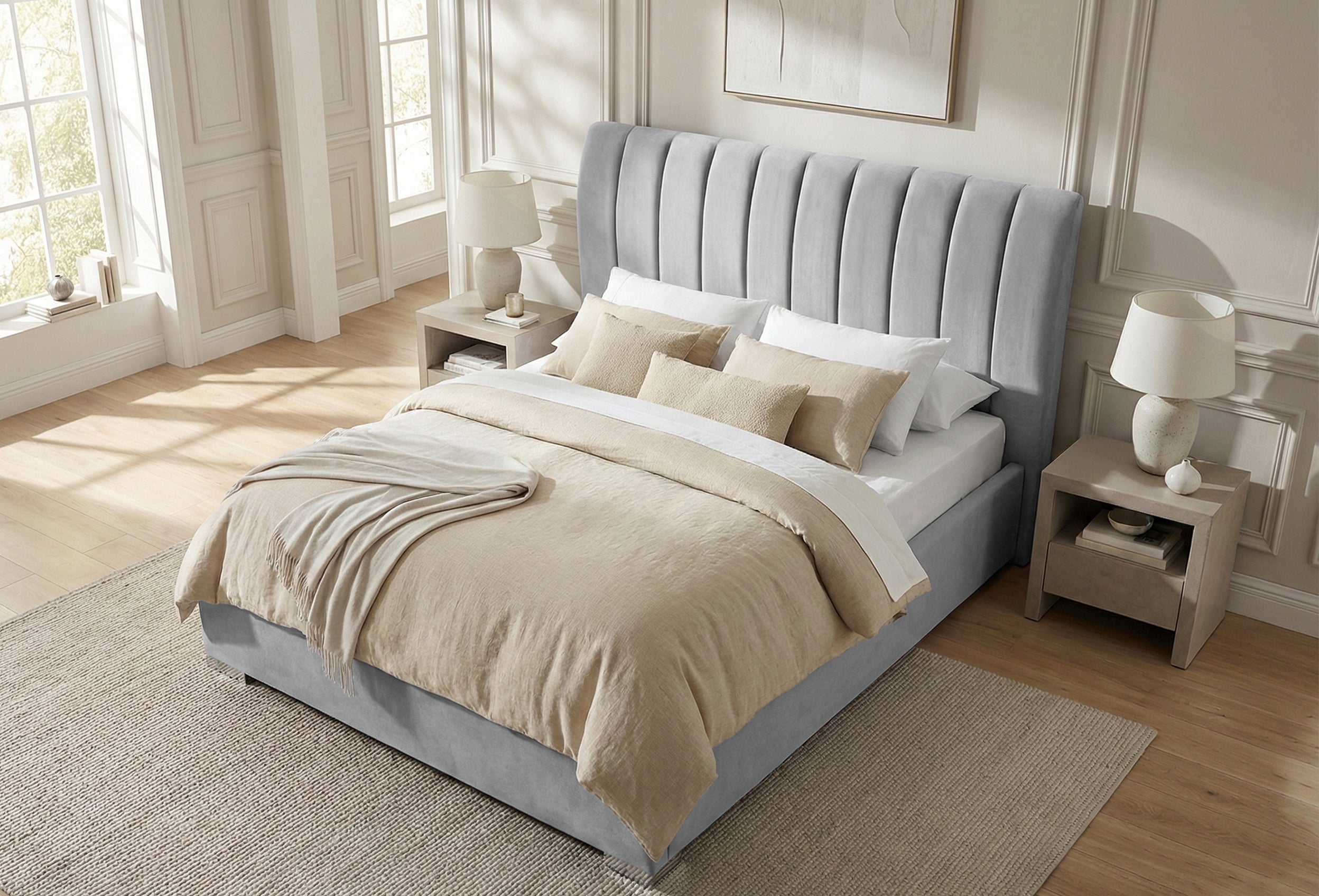 Pat Tapitat Santiago, cu Lada Rabatabil, Verde-Smarald, Prestigehome.ro, Prestige, #Color_swing-gri