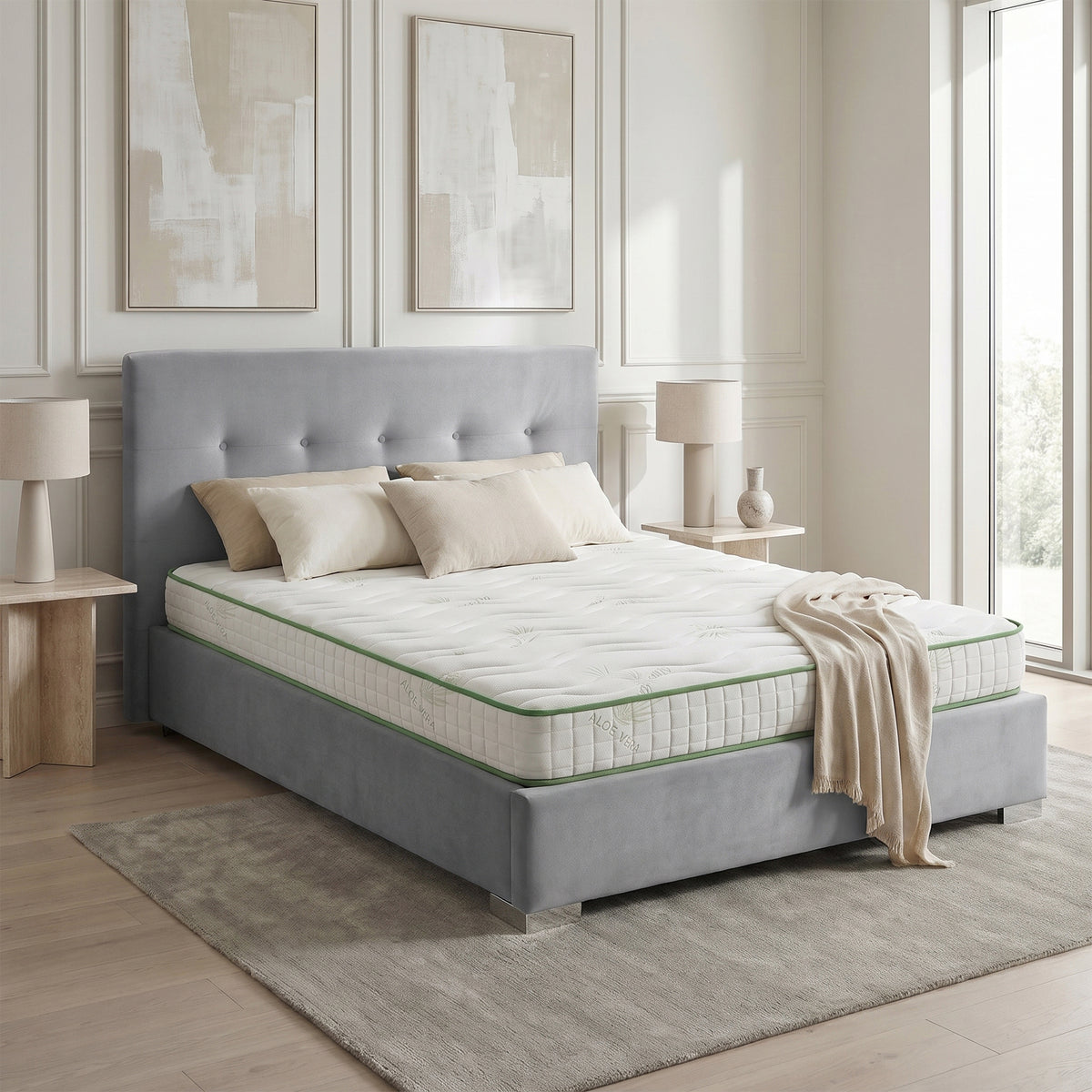 Pachet Pat + Saltea 120x200 Cozy Single