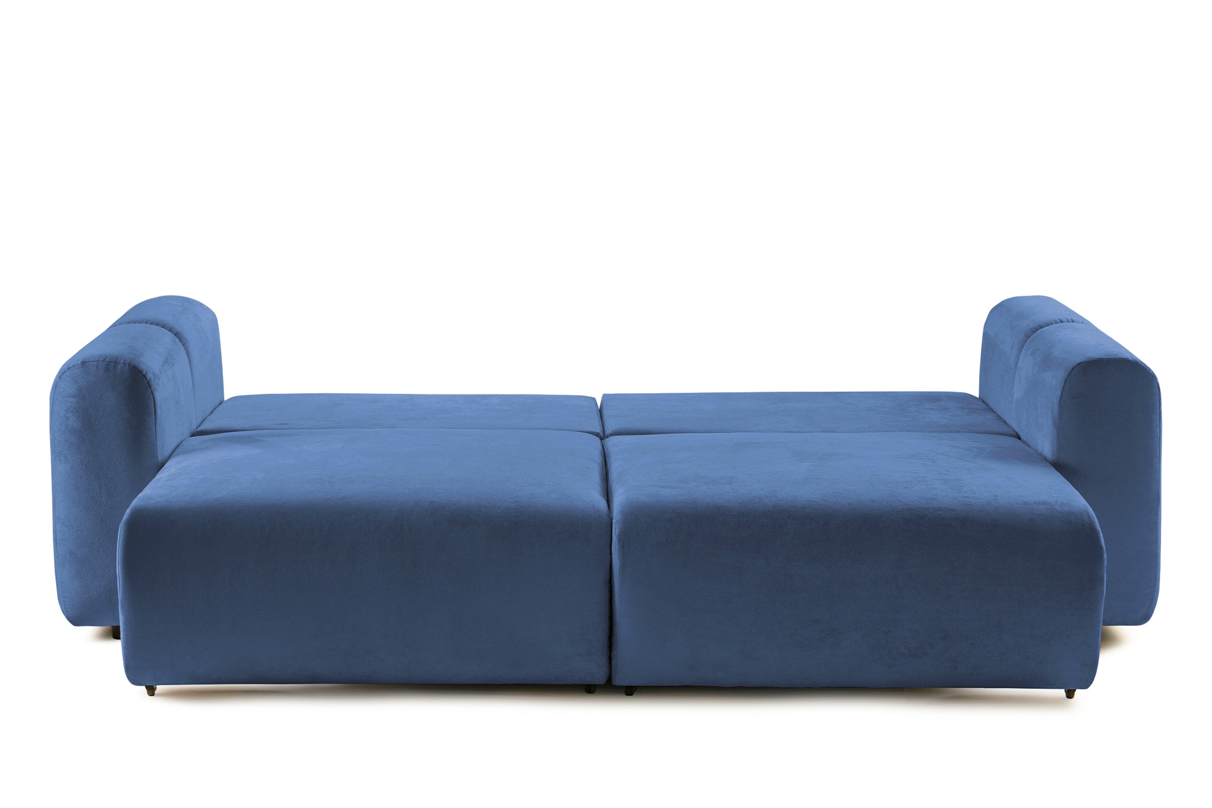 Canapea Extensibilă 3 locuri GEORGIA, cu 2 lăzi depozitare, 248x110x90 cm, #color_Albastru-Havana