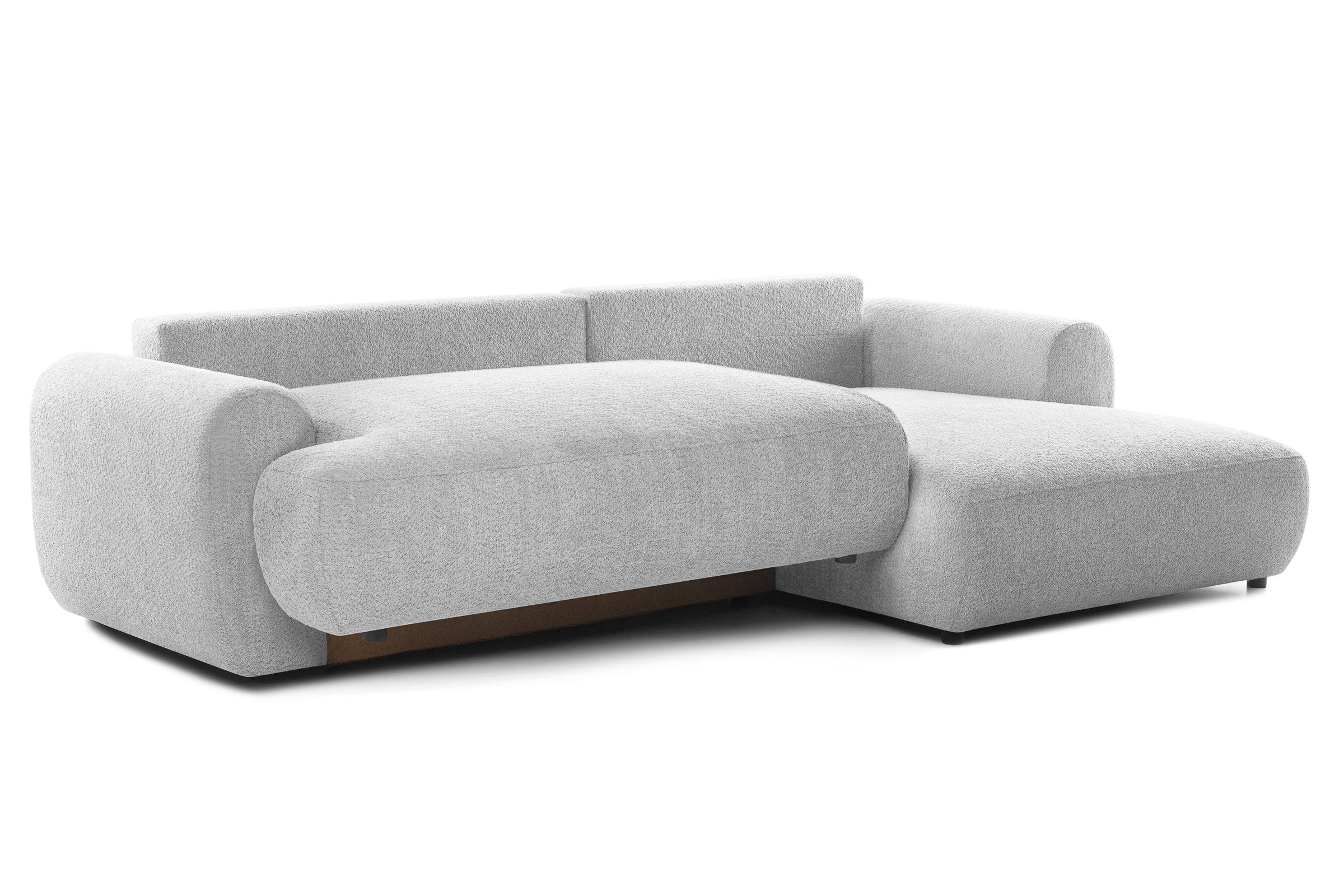 Colțar Extensibil 3 locuri NOA, cu ladă de depozitare, 270x155x80 cm, #color_Gri-Argintiu-Anthology
