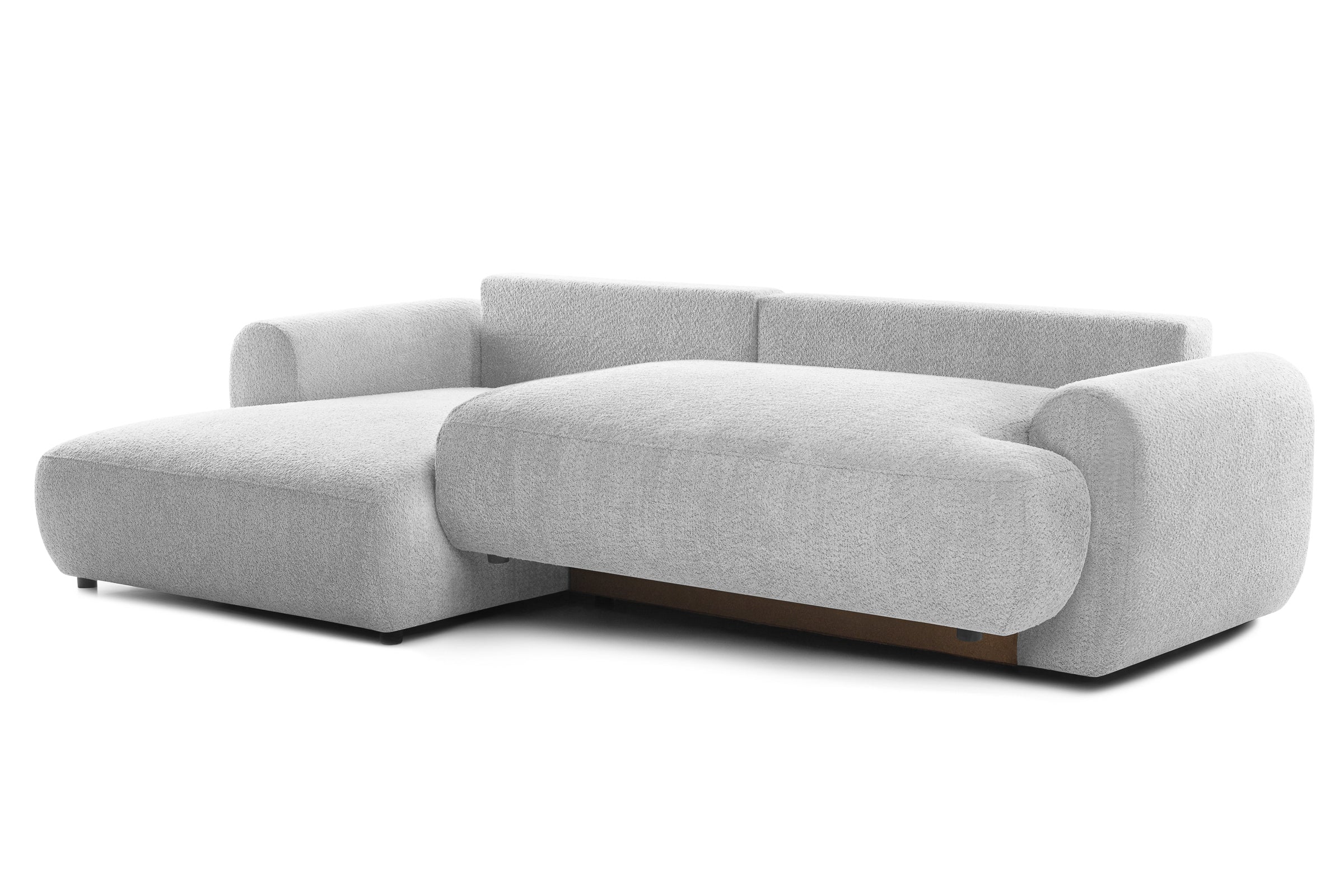 Colțar Extensibil 3 locuri NOA, cu ladă de depozitare, 270x155x80 cm, #color_Gri-Argintiu-Anthology