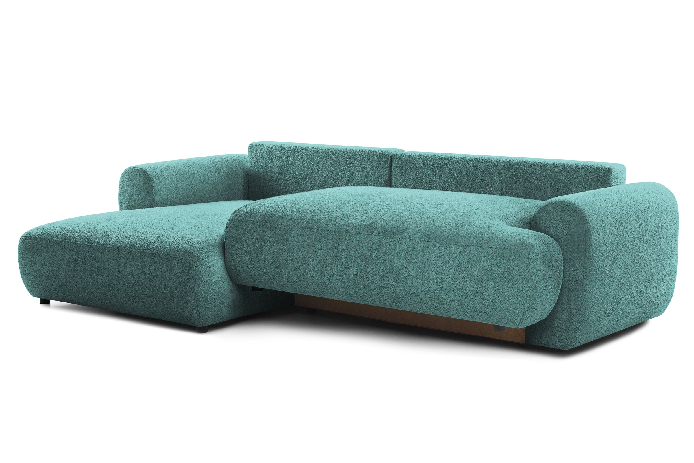 Colțar Extensibil 3 locuri NOA, cu ladă de depozitare, 270x155x80 cm, #color_Albastru-Anthology