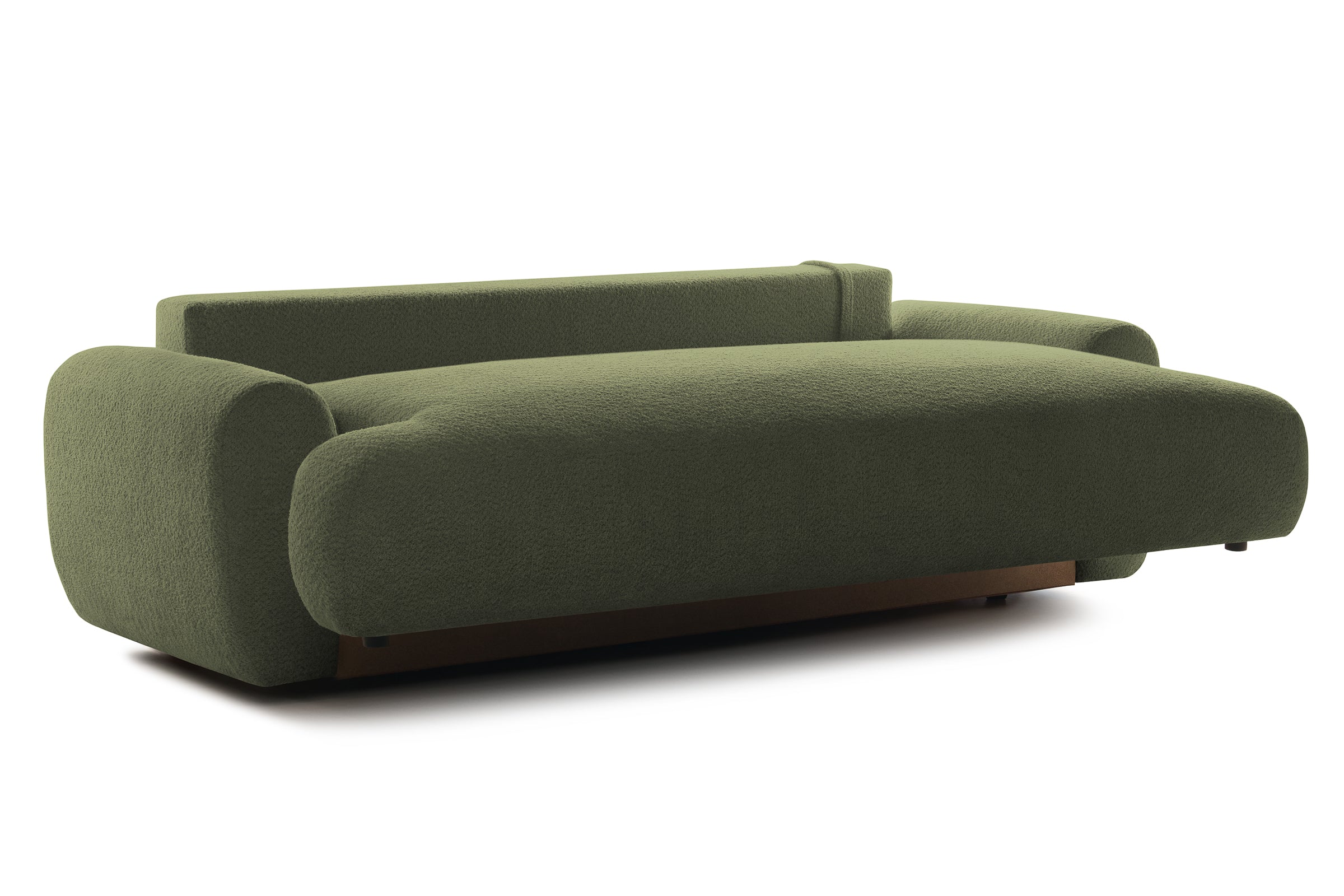 Canapea Extensibilă 3 locuri NOA, cu ladă depozitare, 244x108x80 cm, #color_Verde-Anthology