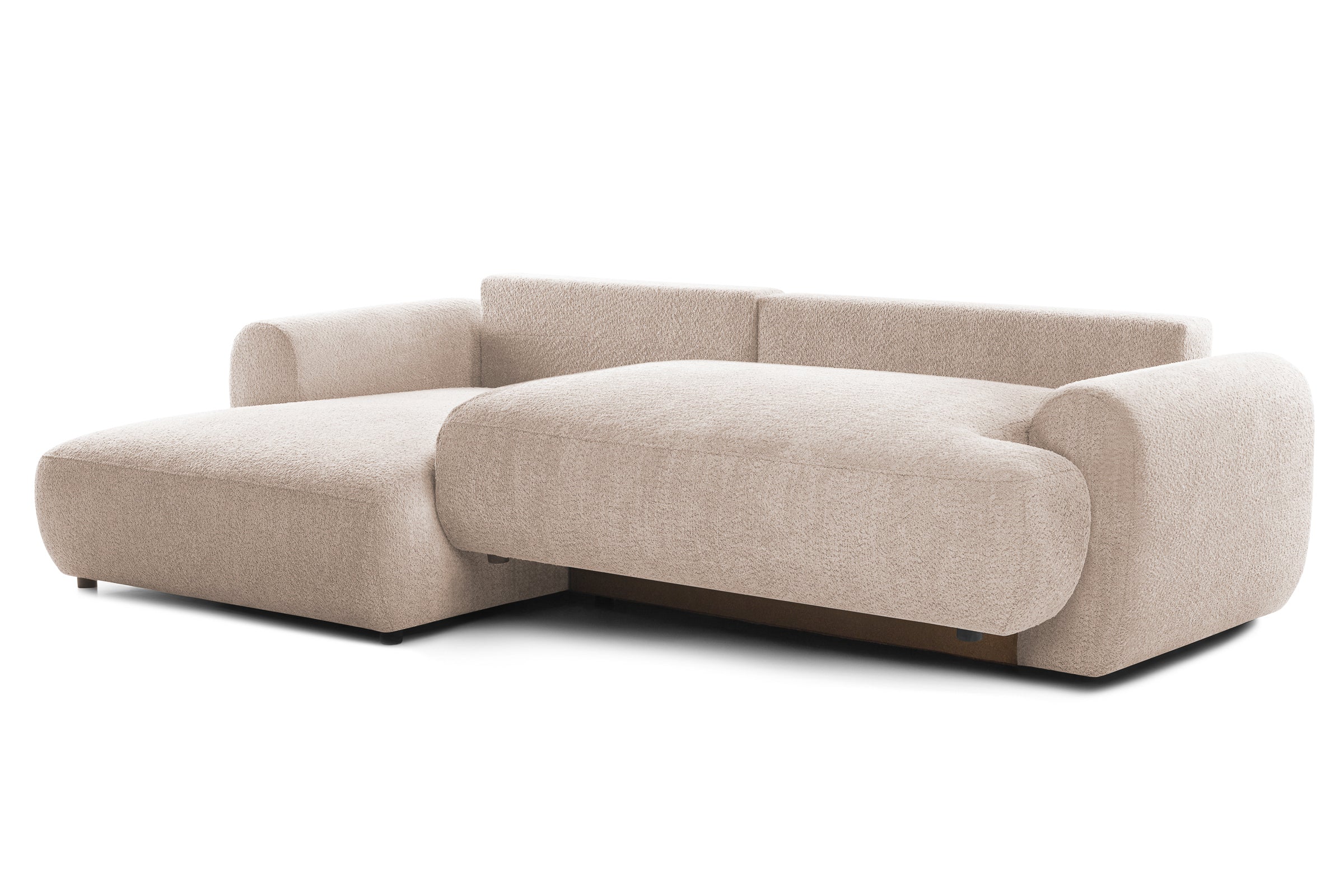 Colțar Extensibil 3 locuri NOA, cu ladă de depozitare, 270x155x80 cm, #color_Bej-Anthology