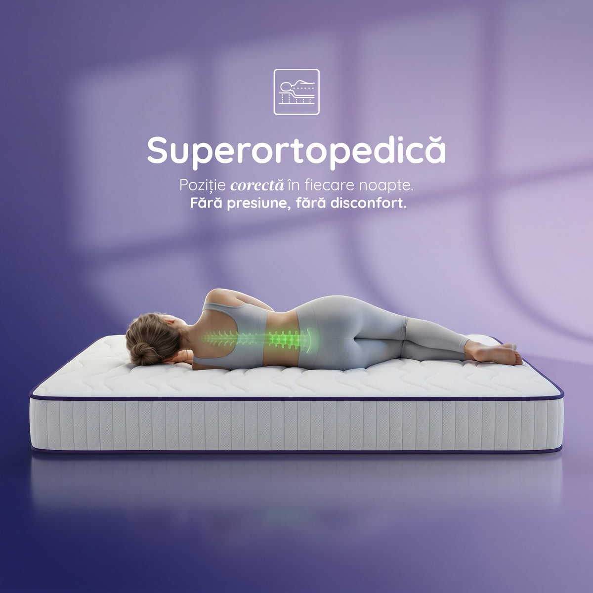 Pachet Saltea 90x200 Comfort Plus Single