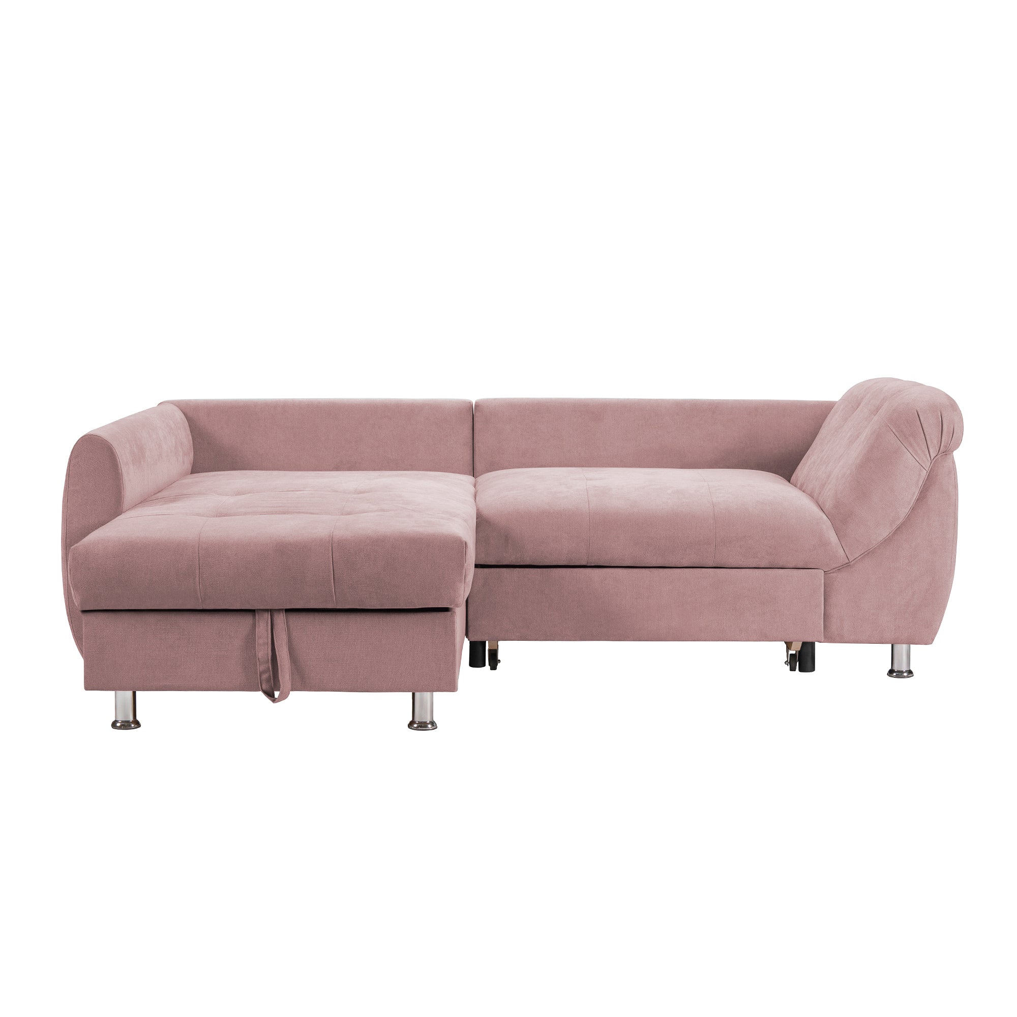 Coltar Extensibil MERLIN, cu lada depozitare, 230 x 190 x 93 cm, Prestigehome, #color_Roz-Flamingo-Enjoy