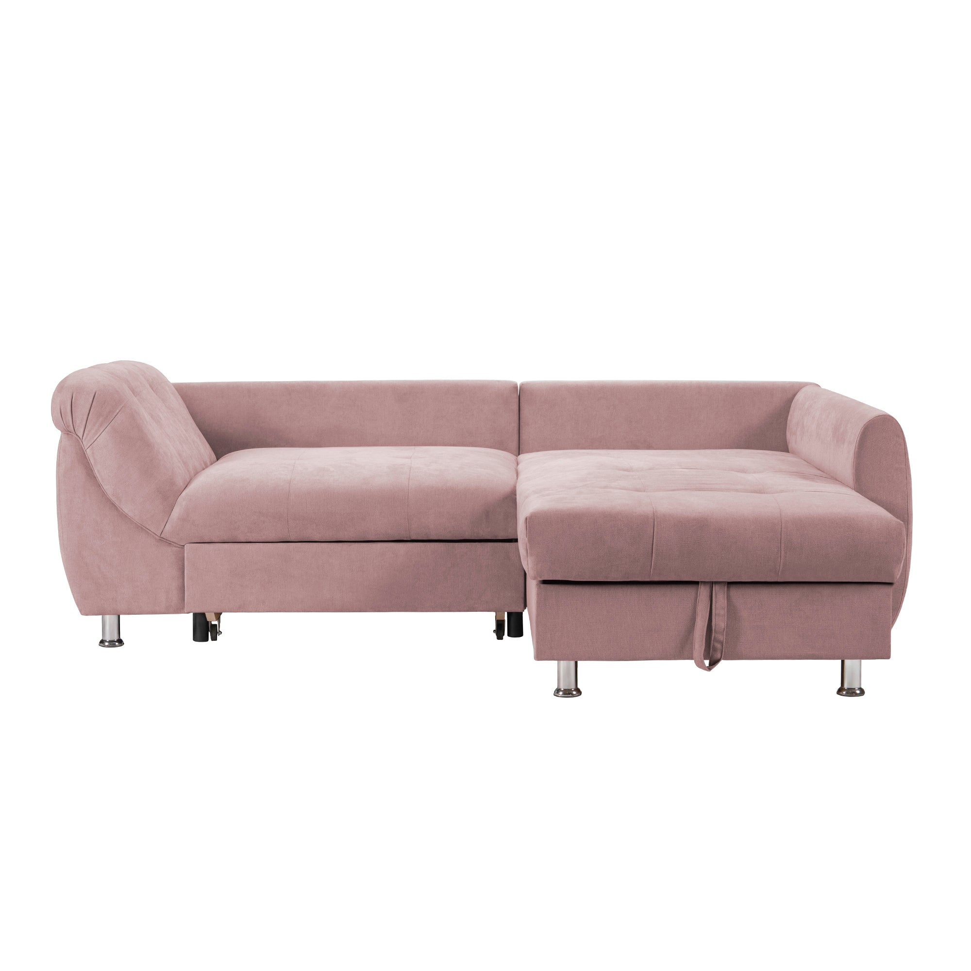 Coltar Extensibil MERLIN, cu lada depozitare, 230 x 190 x 93 cm, Prestigehome, #color_Roz-Flamingo-Enjoy