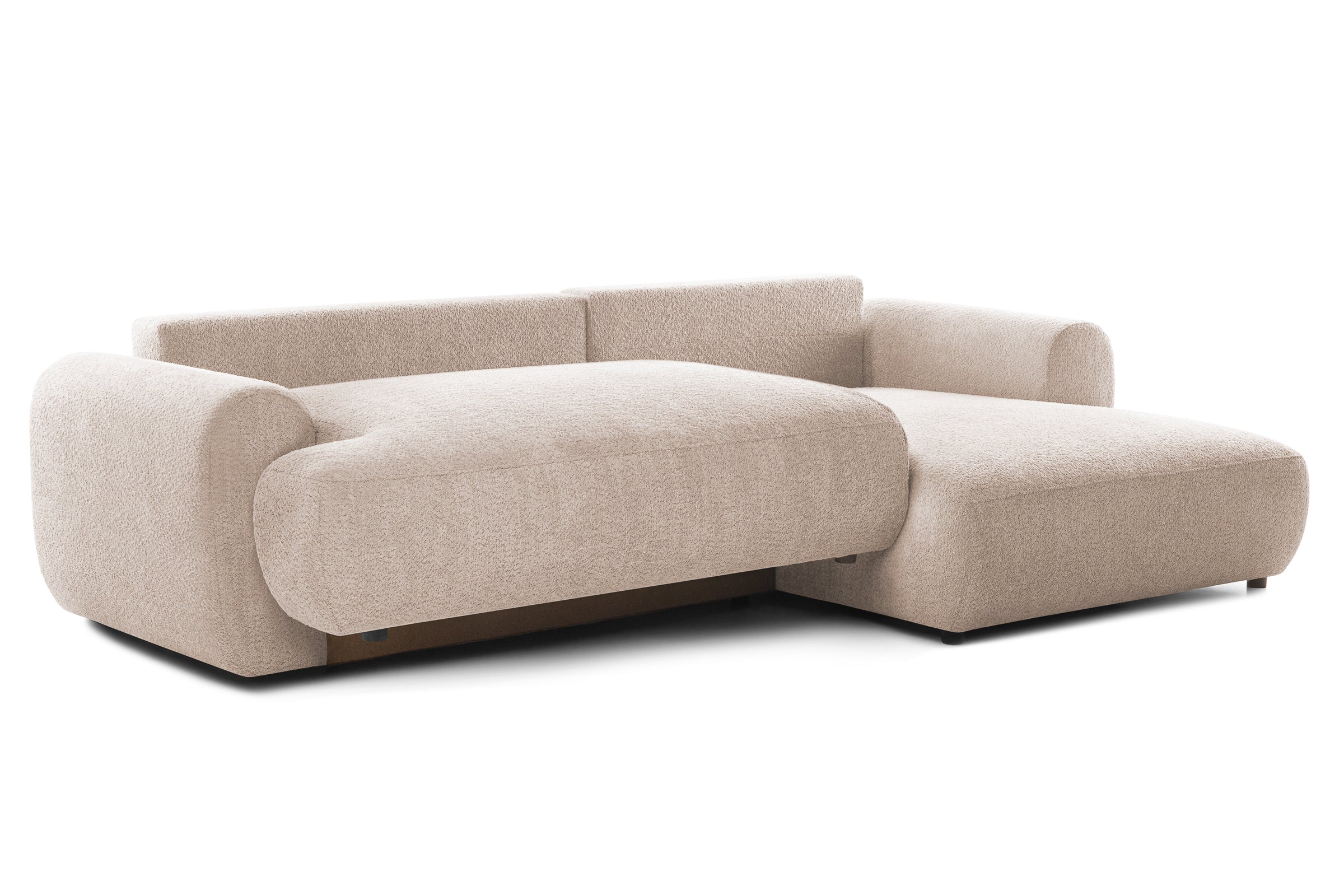 Colțar Extensibil 3 locuri NOA, cu ladă de depozitare, 270x155x80 cm, #color_Bej-Anthology