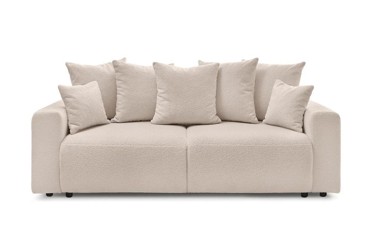 Canapea extensibilă 3 locuri livigno, cu ladă de depozitare, 235x93x100 cm
