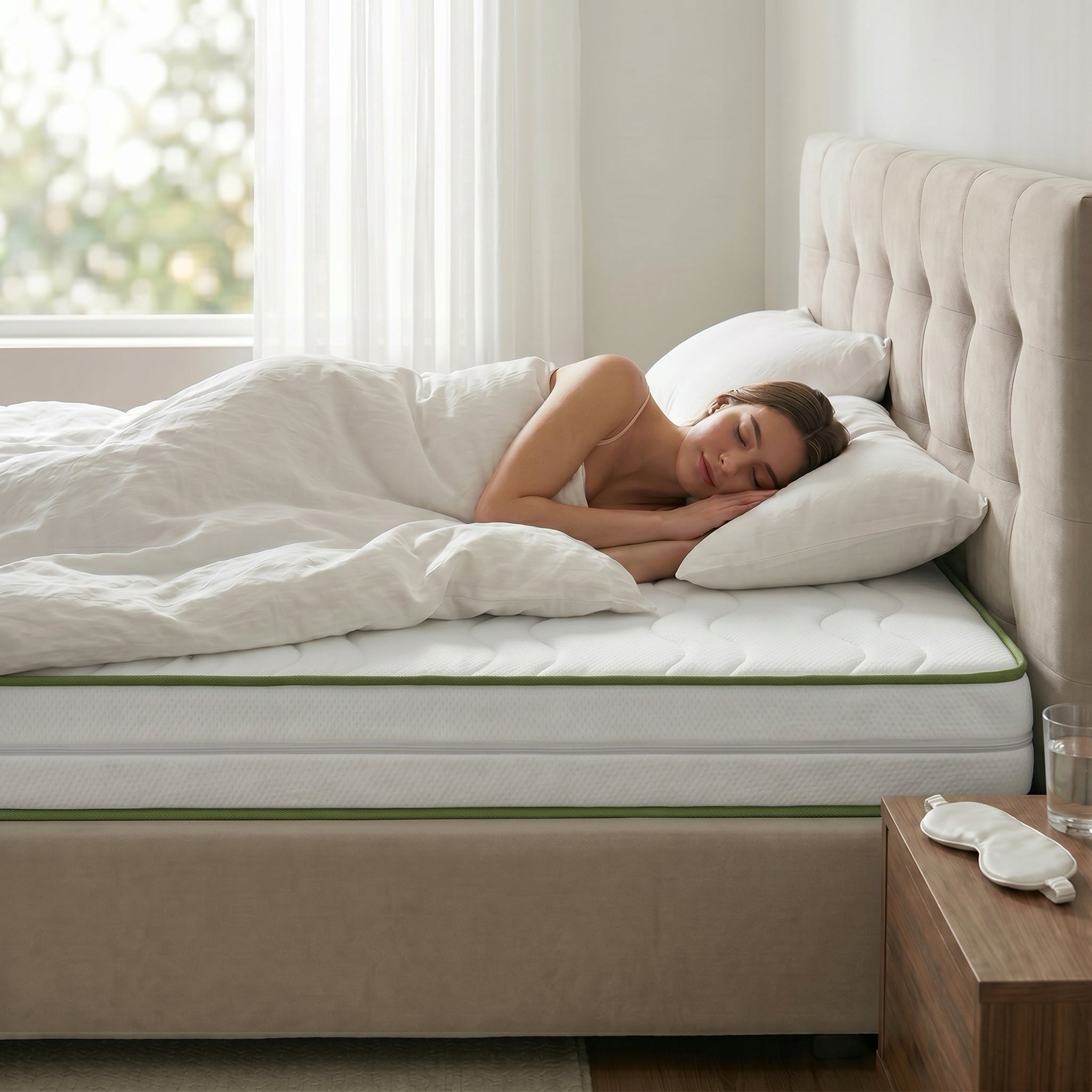 Saltea HYGENE THERAPY, spumă poliuretanică, reversibilă,  husă detașabilă cu fermoar, lavabilă, superortopedică, Grosime 22 cm - Prestige Home