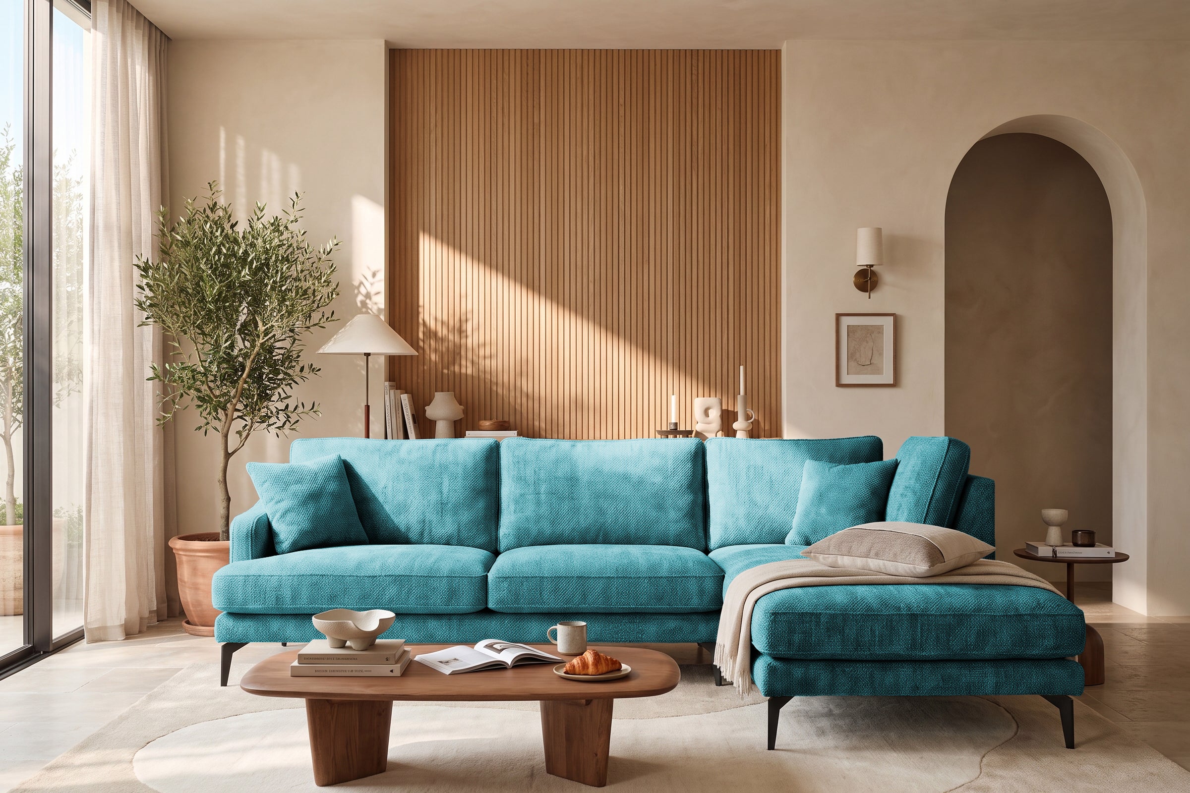 Colțar Fix AZURRO, cu ladă de depozitare, 280x90/180x85 cm - Prestigehome.ro - Colțar - Prestige #color_Turcoaz-Mystery