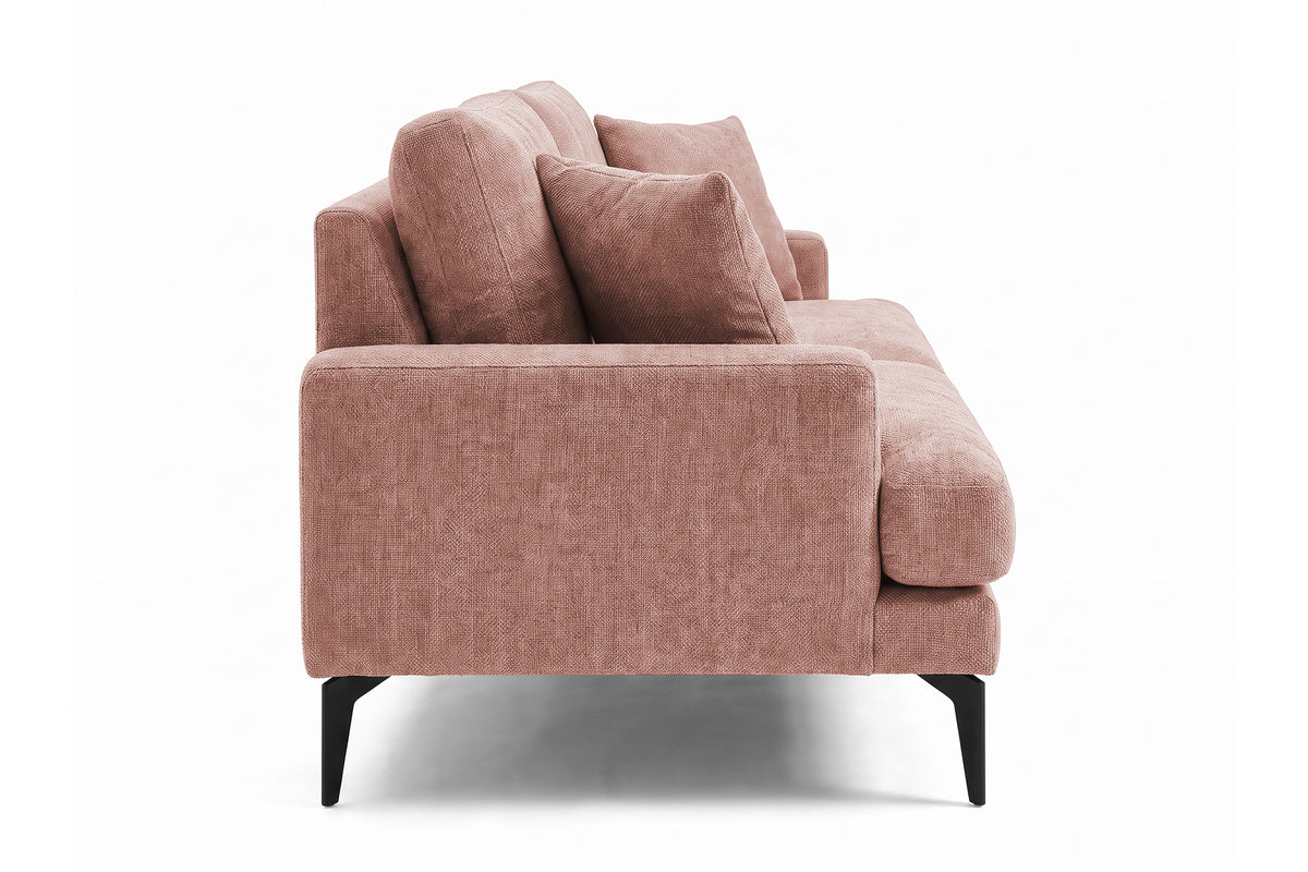 Colțar Fix AZURRO, cu ladă de depozitare, 280x90/180x85 cm - Prestigehome.ro - Colțar - Prestige #color_Roz-Mystery