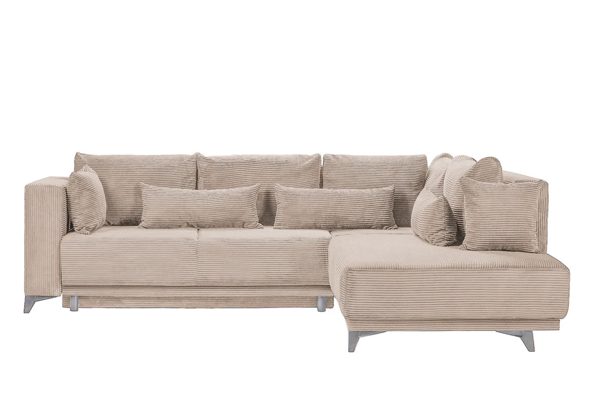 Colțar Extensibil NOMAD, cu ladă de depozitare, variante stânga/dreapta 280x215x90 cm