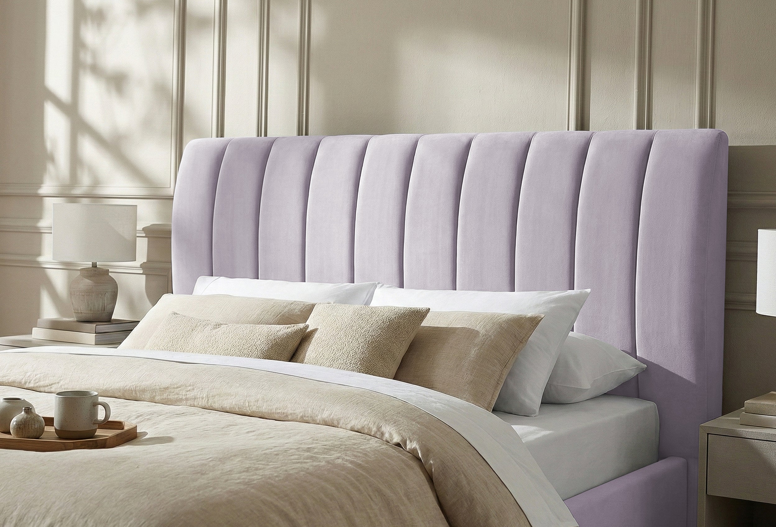 Pat Tapițat Santiago, cu somieră rabatabilă și ladă de depozitare, Prestigehome.ro, Prestige, #Color_swing-violet