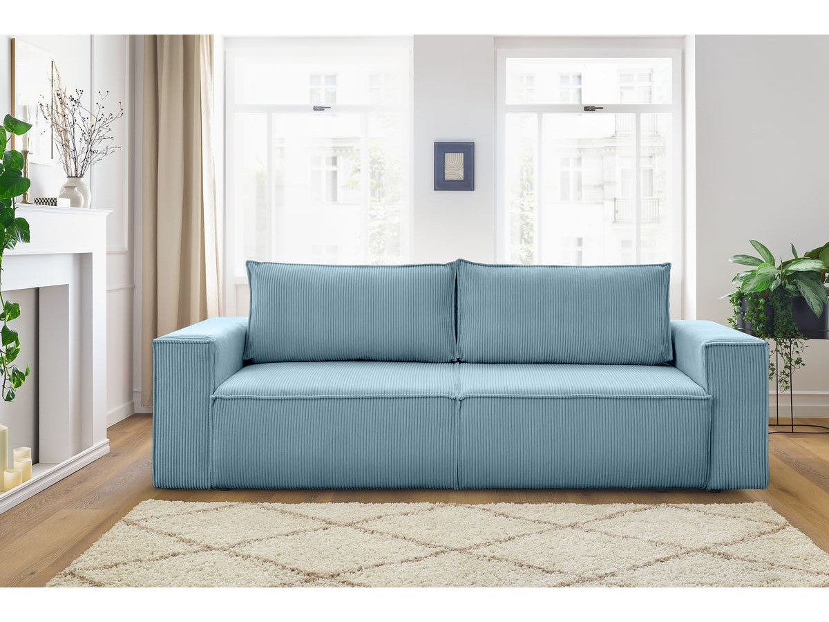 Canapea Extensibila 3 locuri Cloud, cu lada de depozitare, 240x87x85 cm - Prestigehome.ro - Canapea - Prestige - #Color_Albastru-Deschis-Fjord