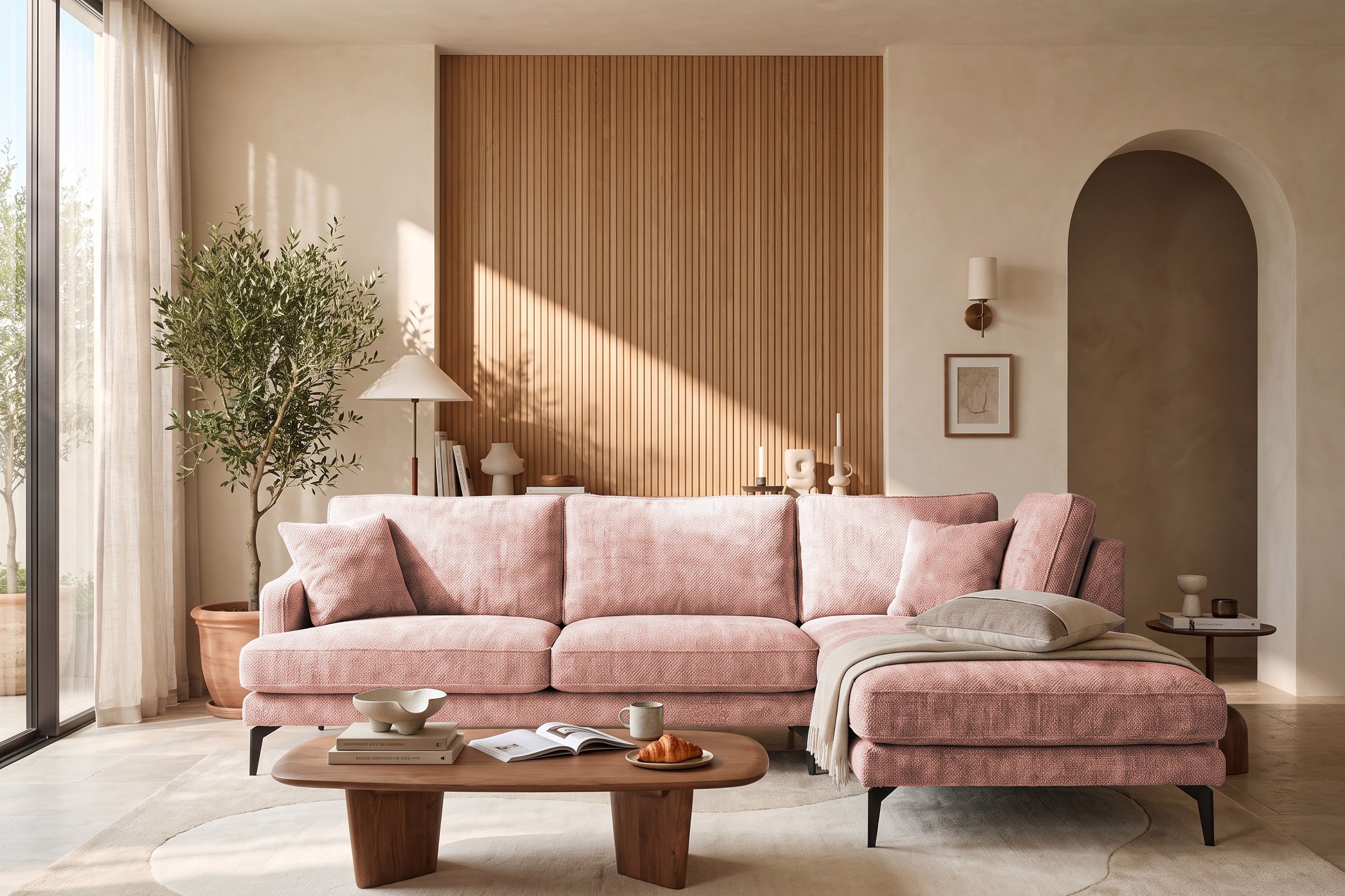 Colțar Fix AZURRO, cu ladă de depozitare, 280x90/180x85 cm - Prestigehome.ro - Colțar - Prestige #color_Roz-Mystery