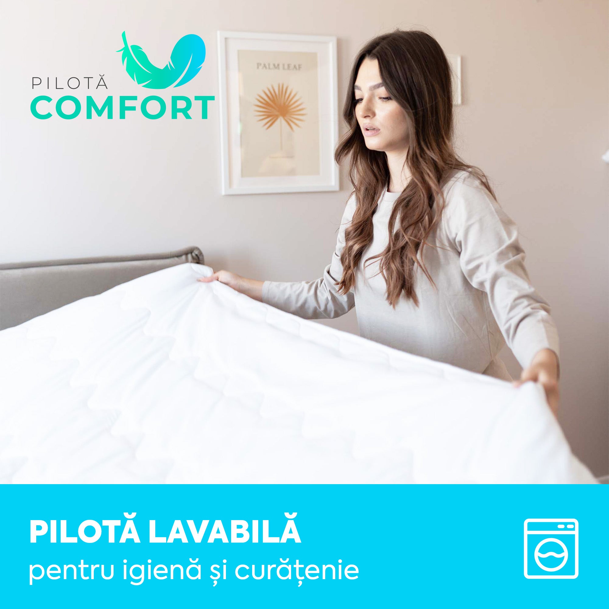 Pilotă Comfort cu microfibră, husă microfibră, 140x200 cm