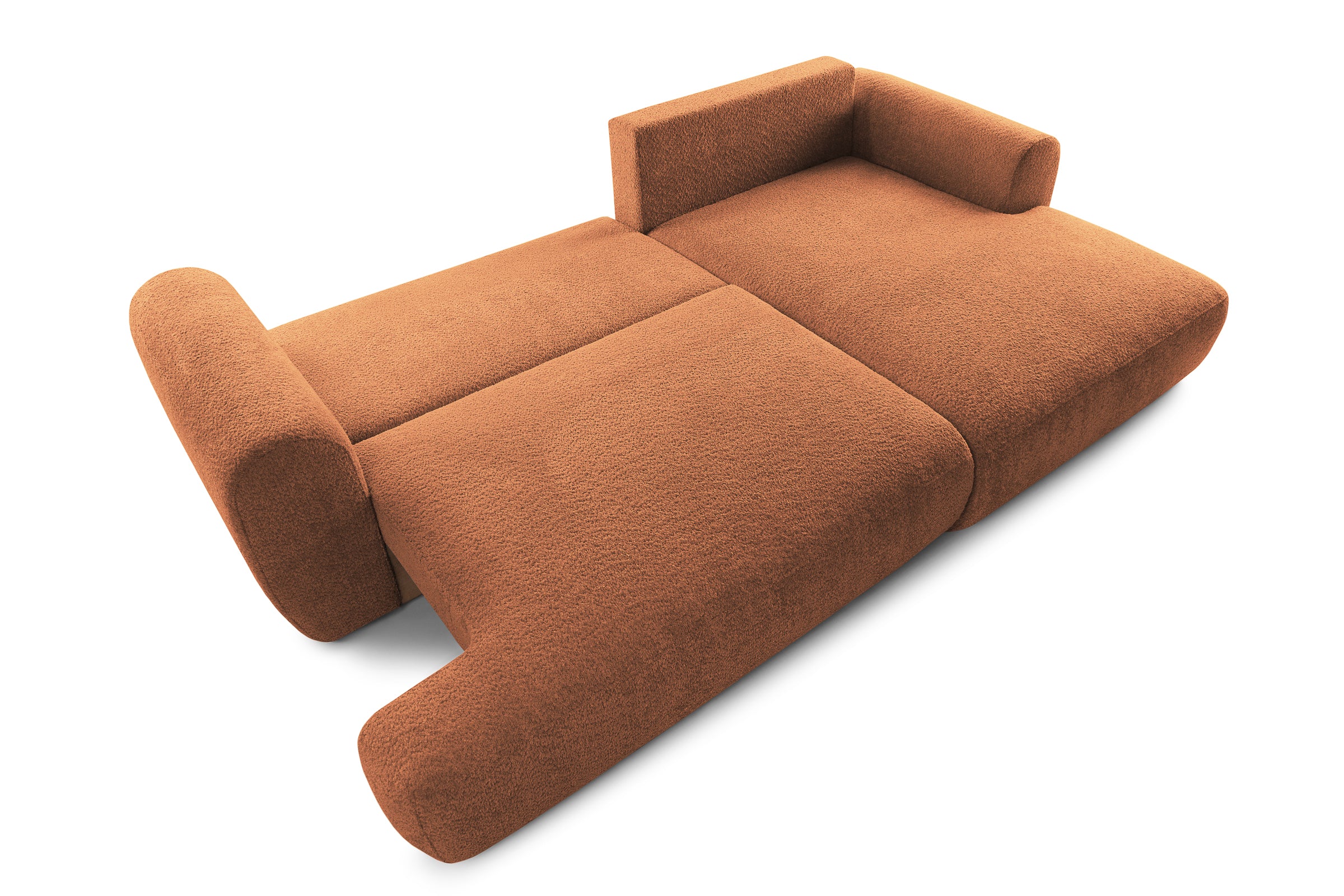 Colțar Extensibil 3 locuri NOA, cu ladă de depozitare, 270x155x80 cm, #color_Bordeaux-Anthology