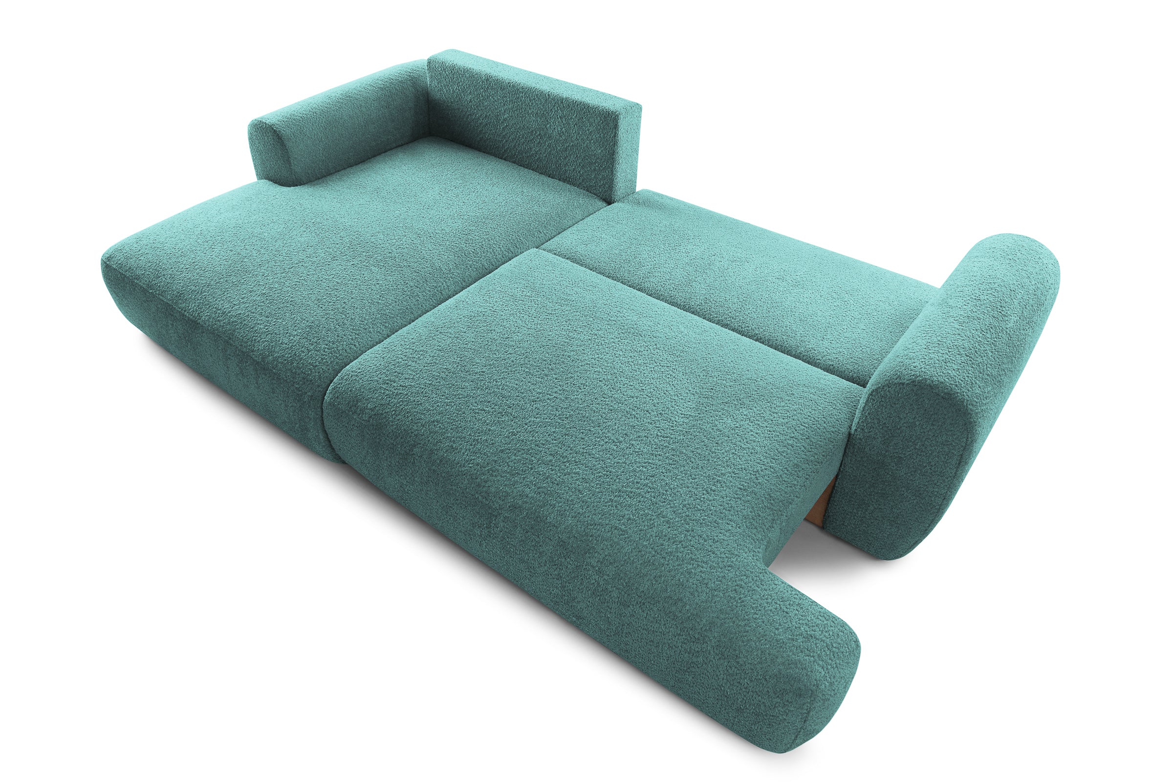 Colțar Extensibil 3 locuri NOA, cu ladă de depozitare, 270x155x80 cm, #color_Albastru-Anthology