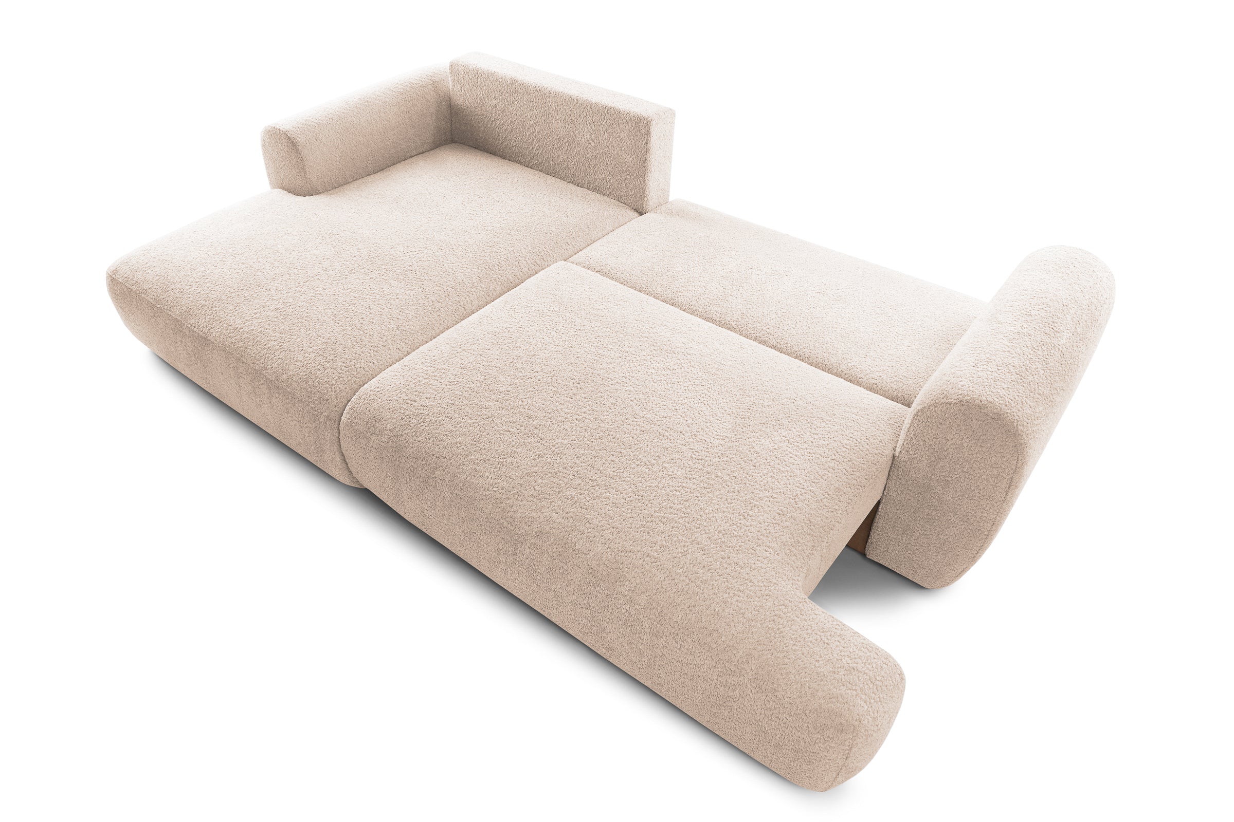 Colțar Extensibil 3 locuri NOA, cu ladă de depozitare, 270x155x80 cm, #color_Bej-Anthology