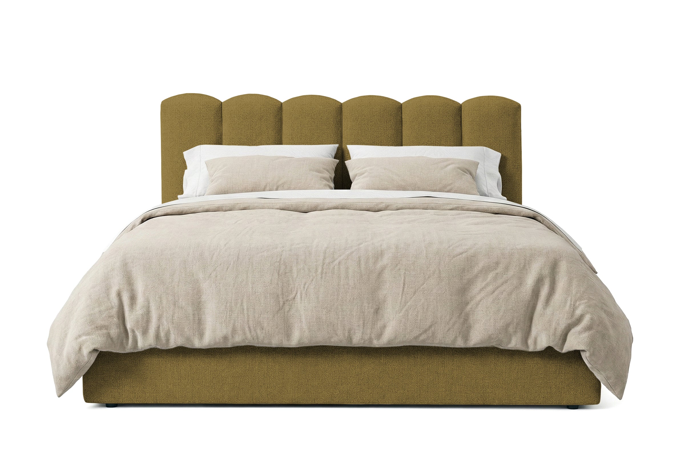 Pat Tapițat PRINCESS, cu somieră rabatabilă și ladă de depozitare, #color_Verde-Olive-Mystery