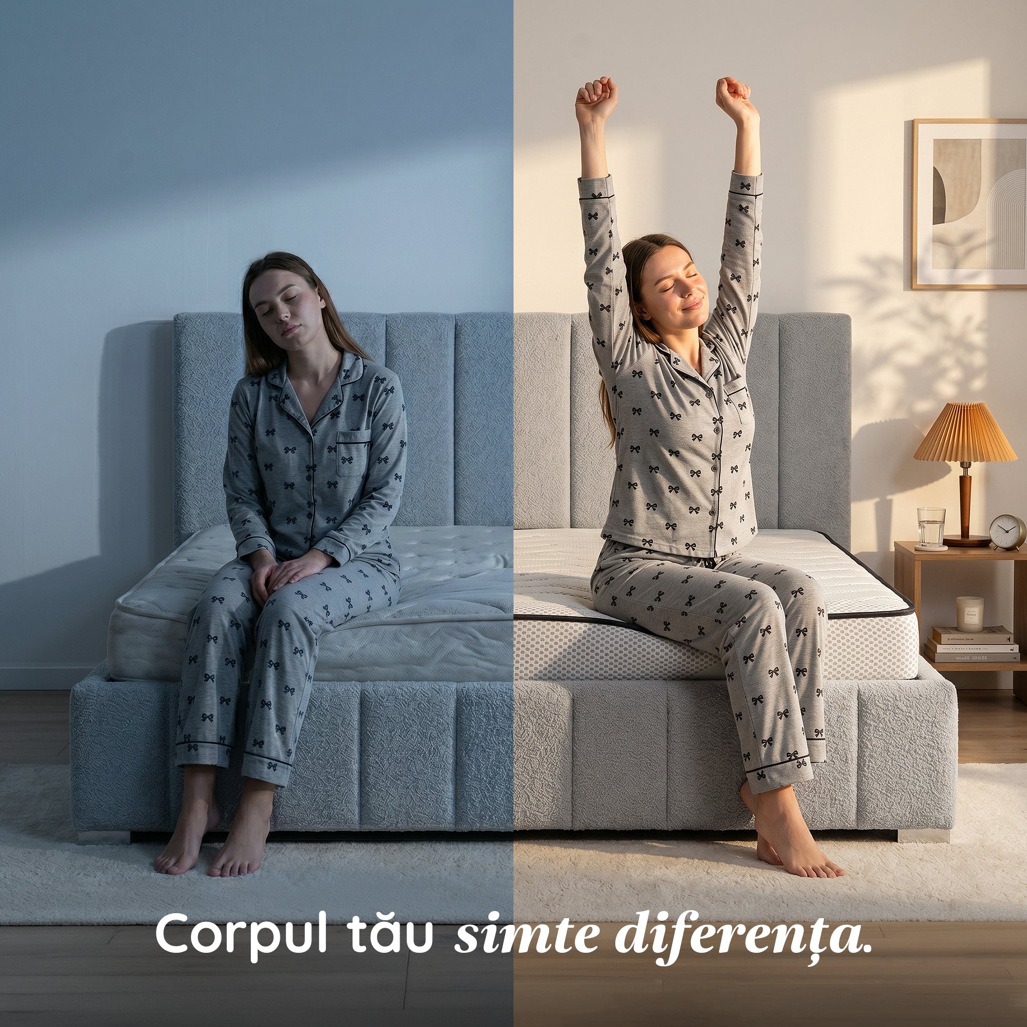 Saltea SILVER FLEX, spumă poliuretanică, reversibilă, hipoalergenică, super ortopedică, Grosime 19 cm  - Prestige Home