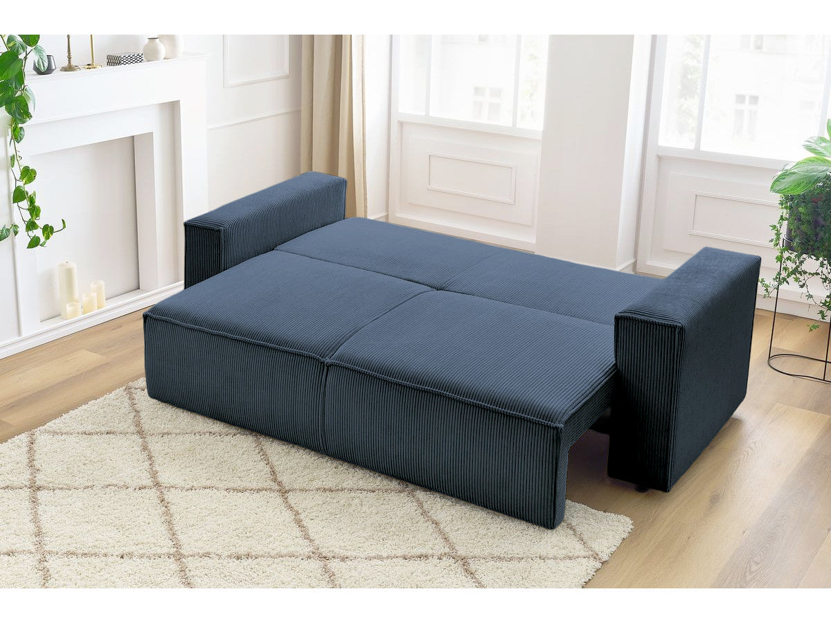 Canapea Extensibila 3 locuri Cloud, cu lada de depozitare, 240x87x85 cm - Prestigehome.ro - Canapea - Prestige - #color_Albastru-Fjord