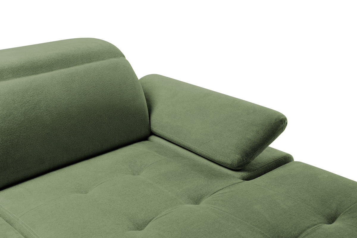 Canapea Extensibila 3 locuri TRENDY, cu tetiere, 245x105x80 cm,  Prestigehome.ro - Canapea 3 Locuri - Prestige - #color_Verde-Memphis