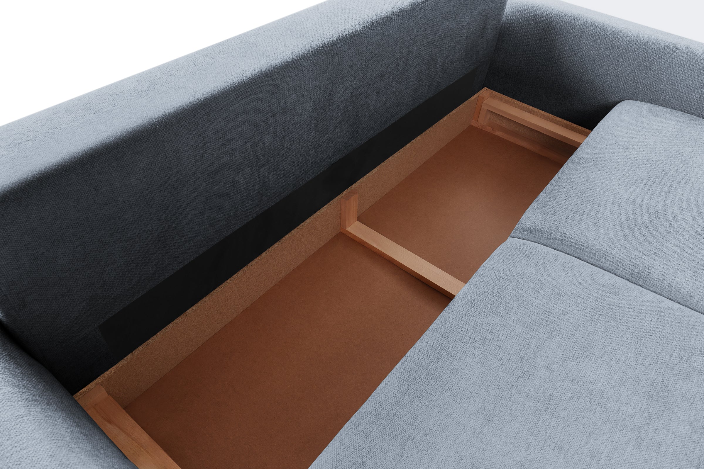 Canapea Extensibilă 3 locuri TIVOLI, 240x105x95 cm, #color_Albastru-Mystery