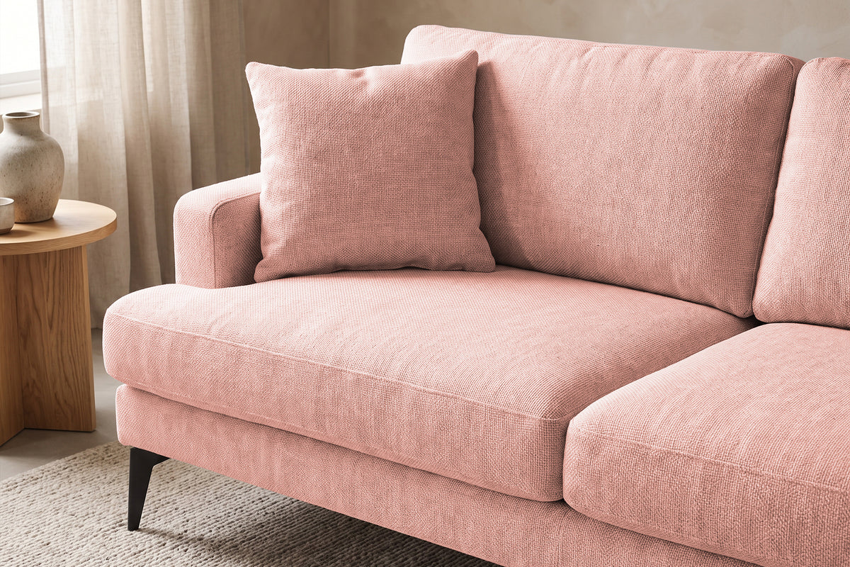 Colțar Fix AZURRO, cu ladă de depozitare, 280x90/180x85 cm - Prestigehome.ro - Colțar - Prestige #color_Roz-Mystery