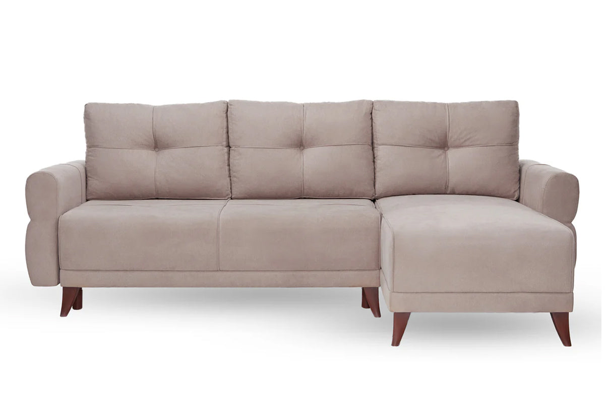 Colțar Extensibil LARIN cu ladă de depozitare șezlong interschimbabil 235x90x100 cm - Outlet