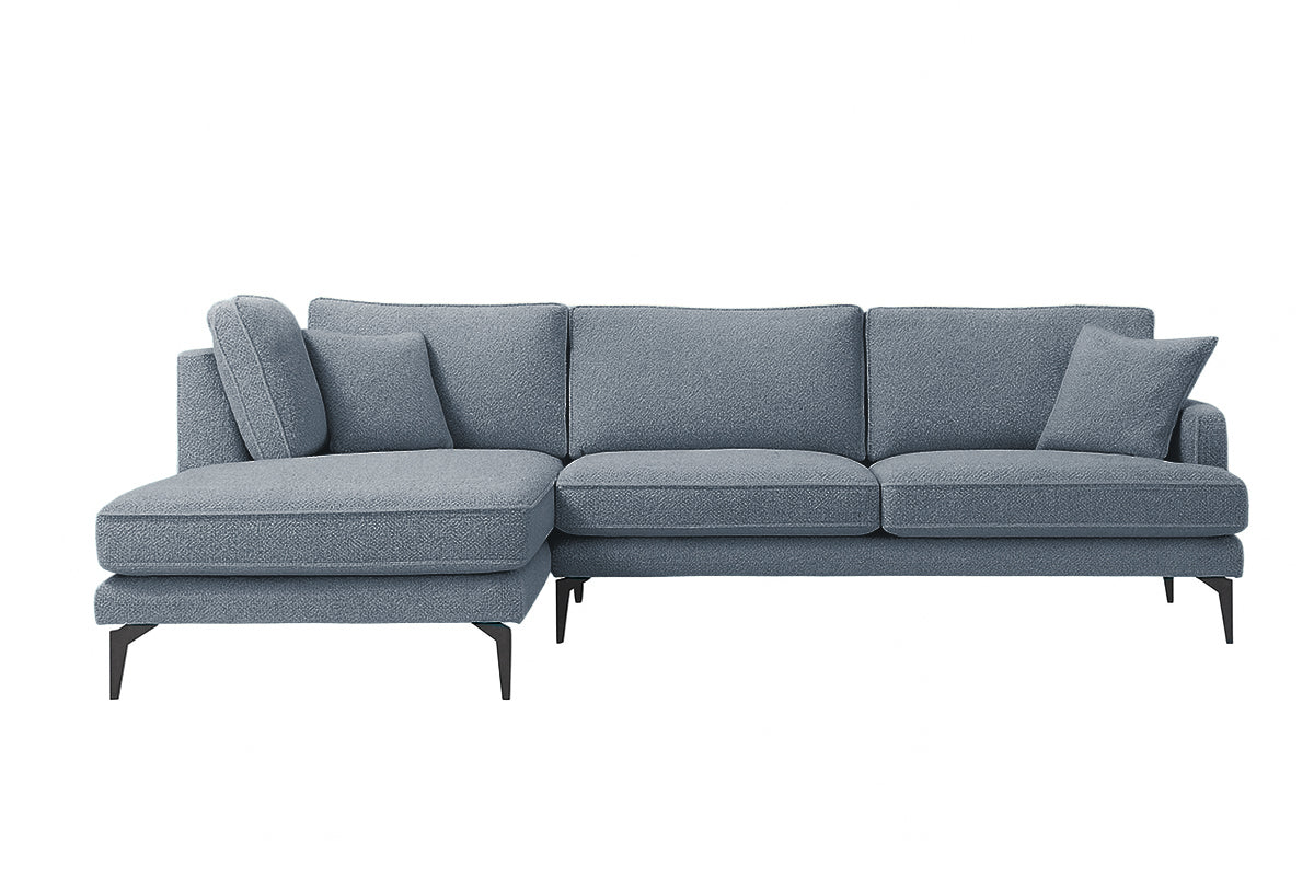 Colțar Fix AZURRO, cu ladă de depozitare, 280x90/180x85 cm - Prestigehome.ro - Colțar - Prestige #color_Albastru-Mystery