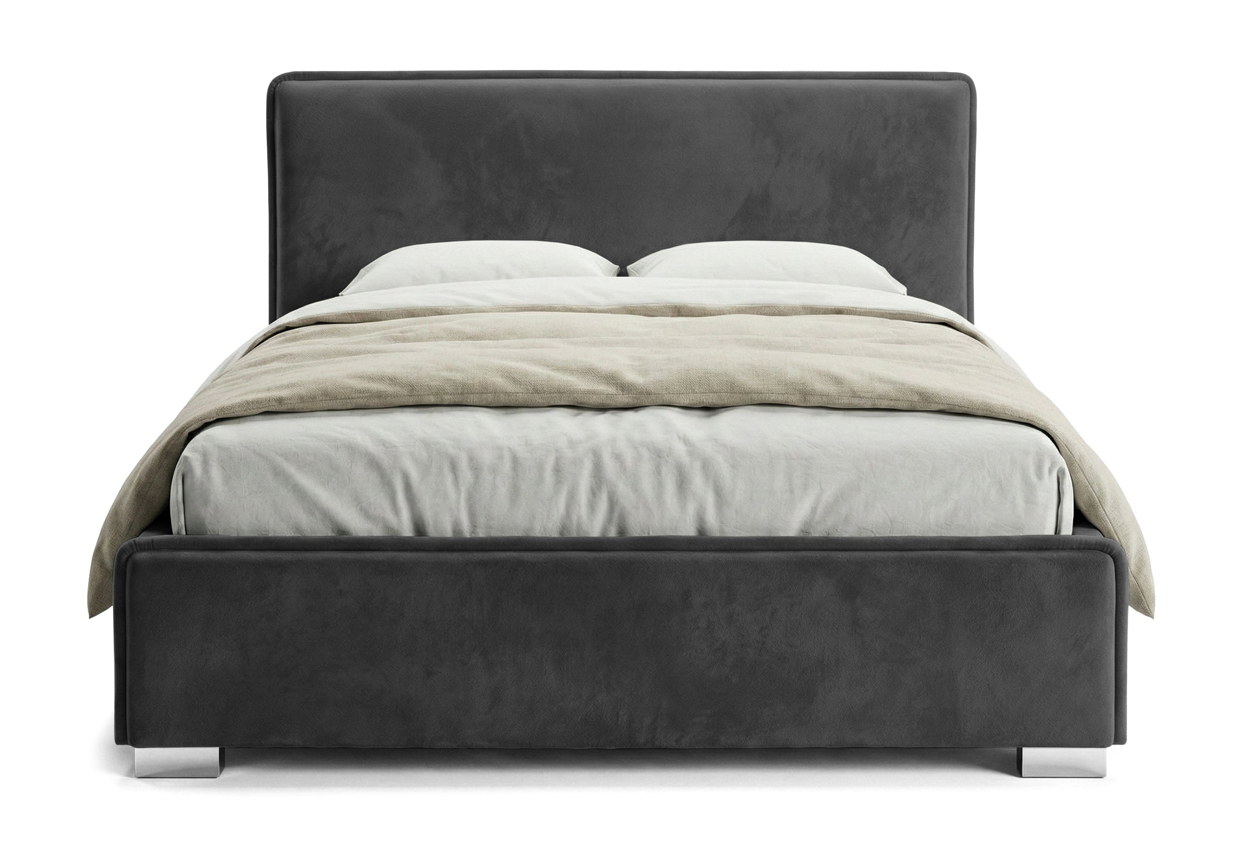 Pat Tapitat Nice, cu Lada Rabatabil, Velur-Verde-Smarald, Prestigehome.ro, Prestige, #Color_swing-antracit