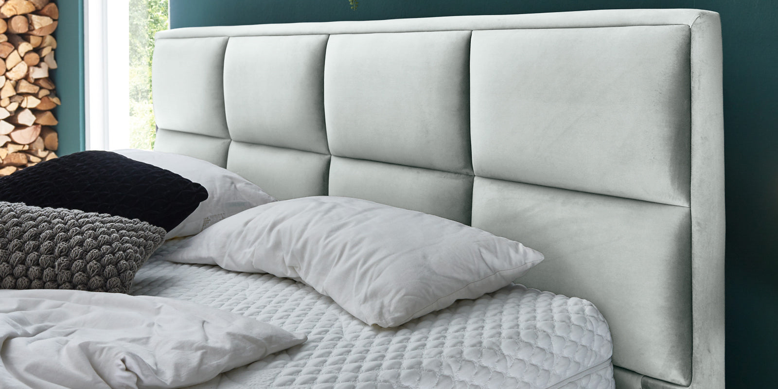 Pat Tapitat Melbourne, cu Lada Rabatabil, Menta, Prestigehome.ro, Prestige, #color_swing-menta