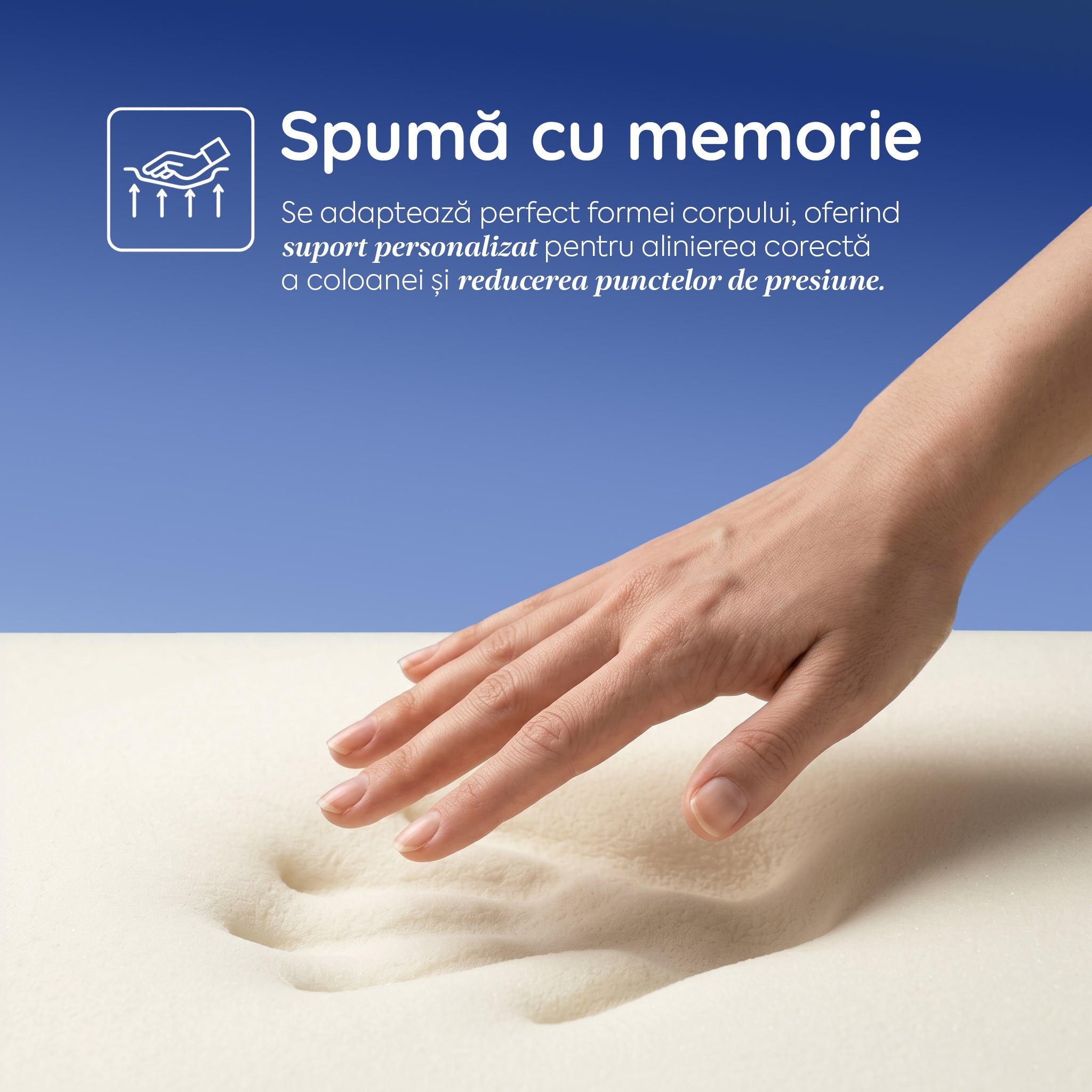 Saltea SAPPHIRE PLUS, 14+5 Memory Ortopedica, PrestigeHome